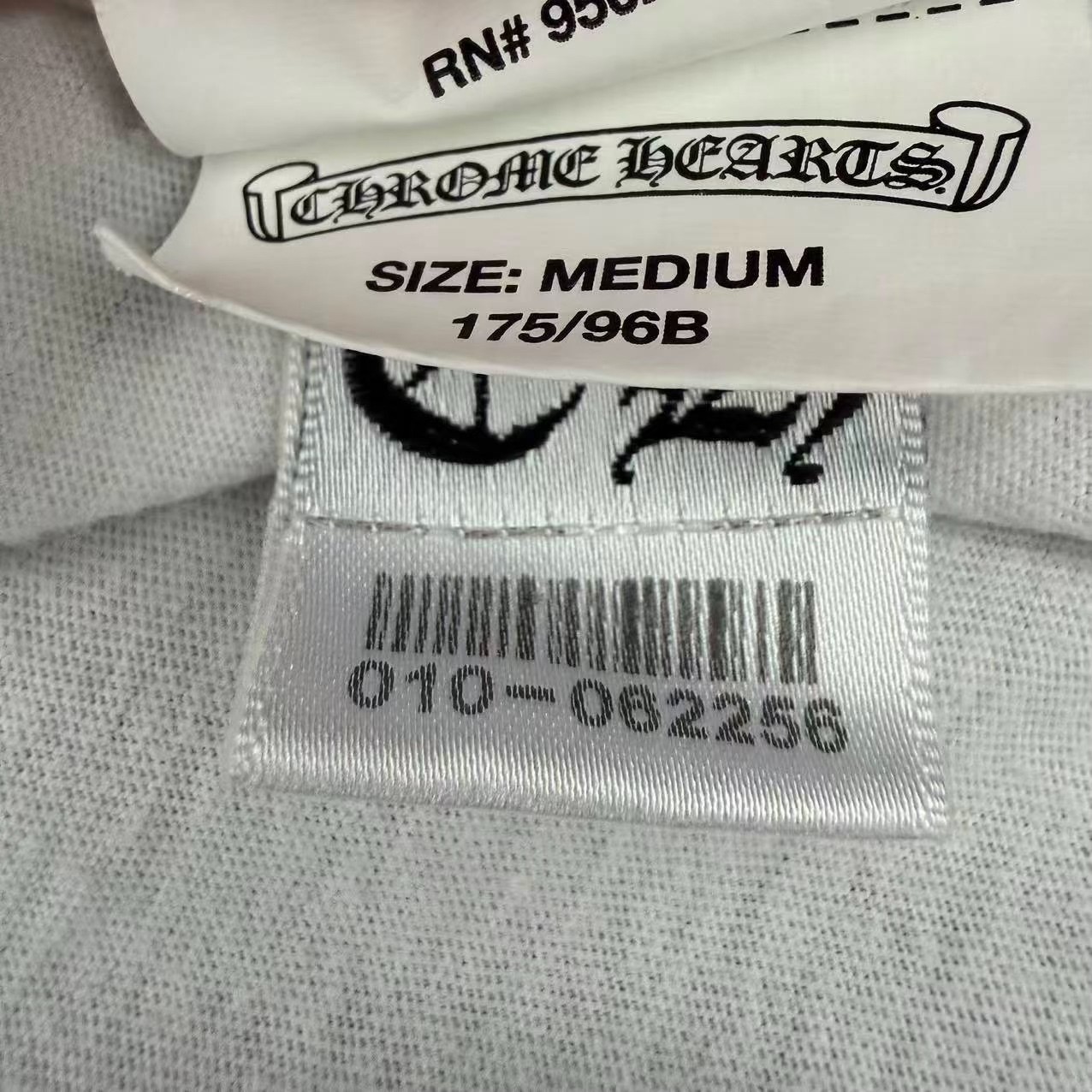 Chrome Hearts White Short Sleeve T-Shirt — label