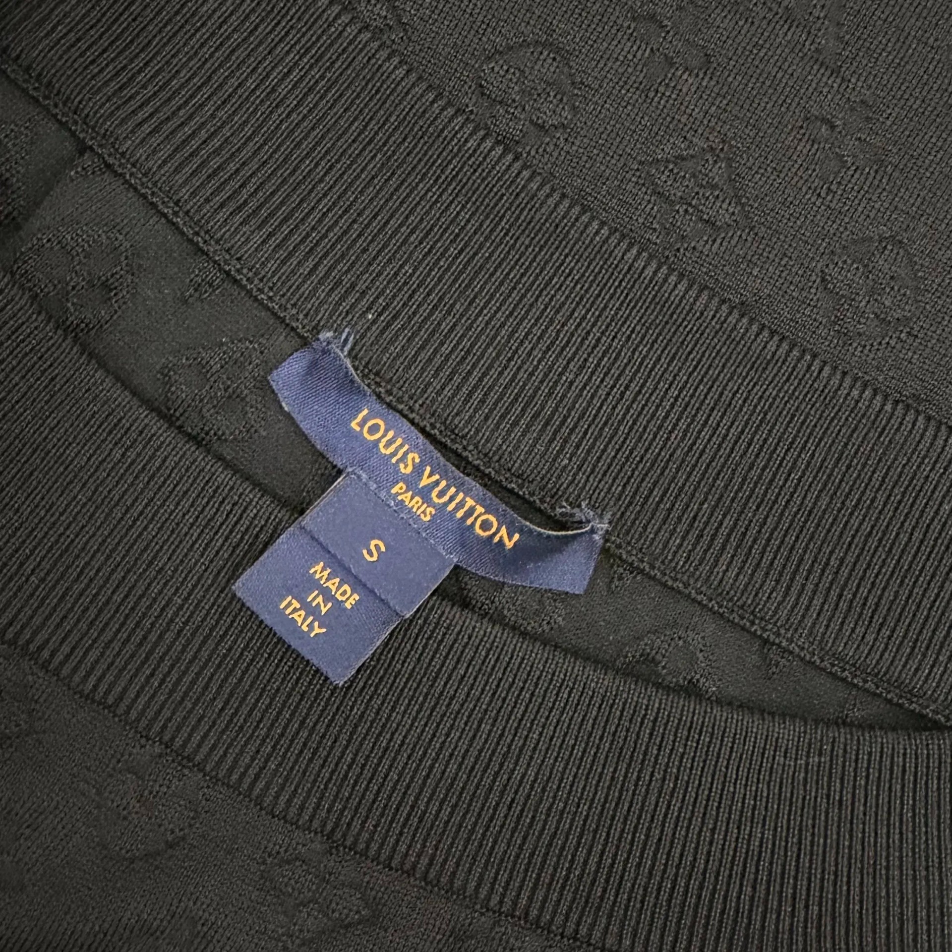 LV Monogram Knit Midi Pencil Skirt — back