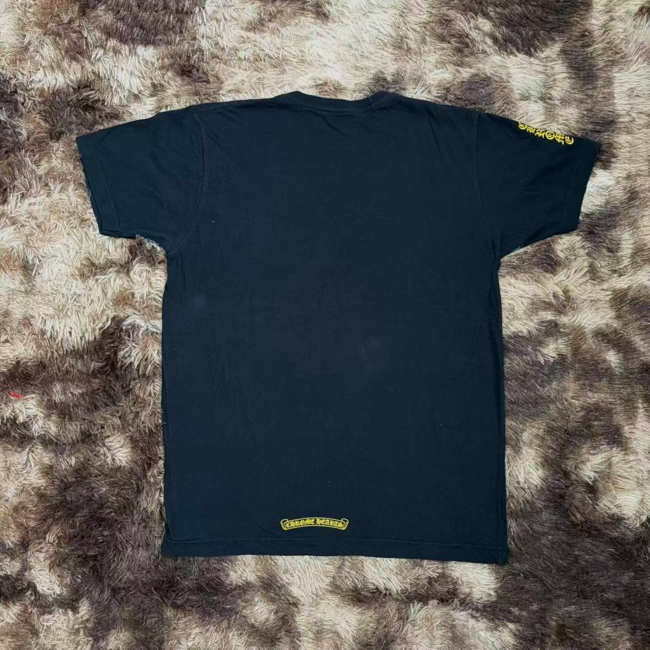 Chrome Hearts Yellow Sword Short Sleeve Tee — front