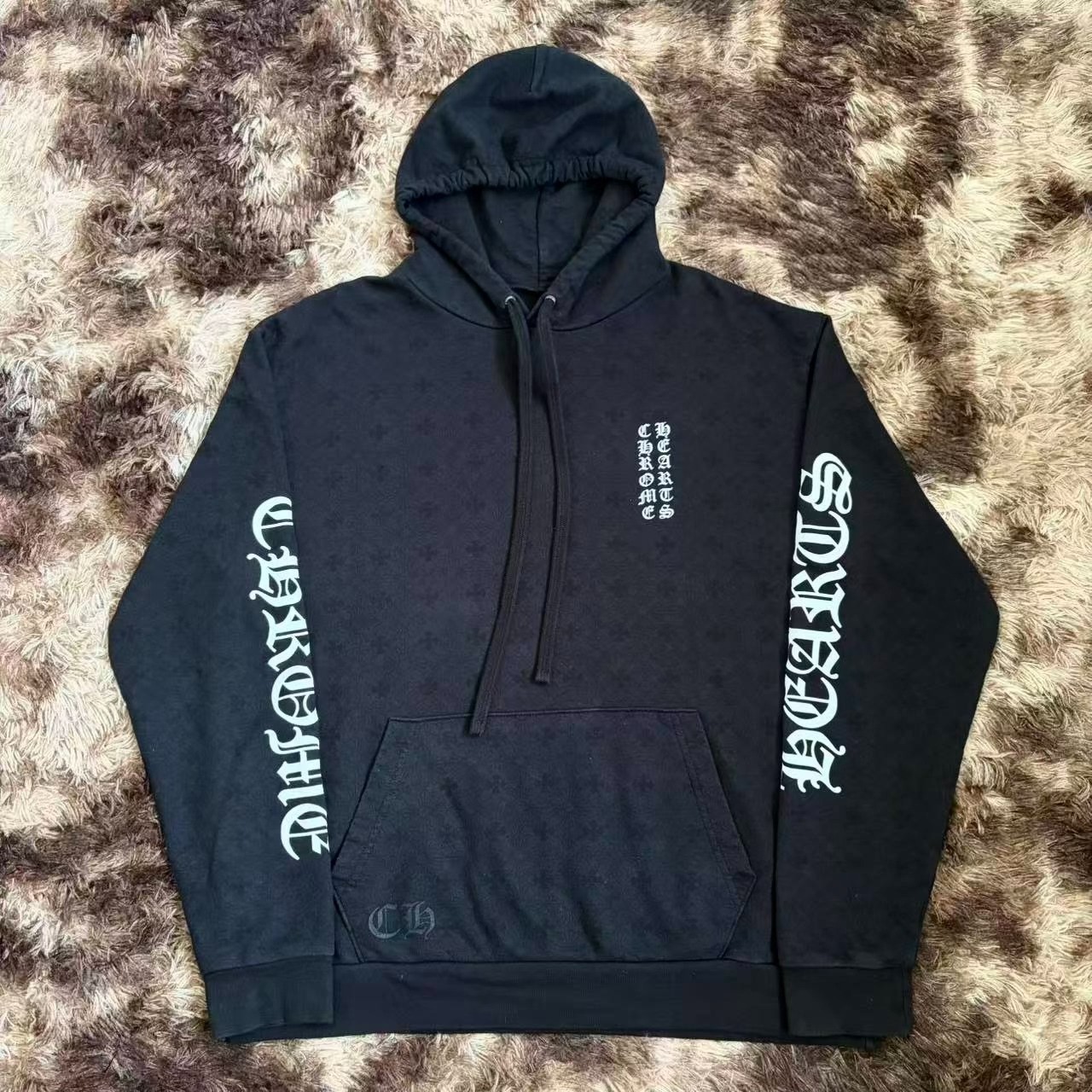 Chrome Hearts Black Monogram Hoodie