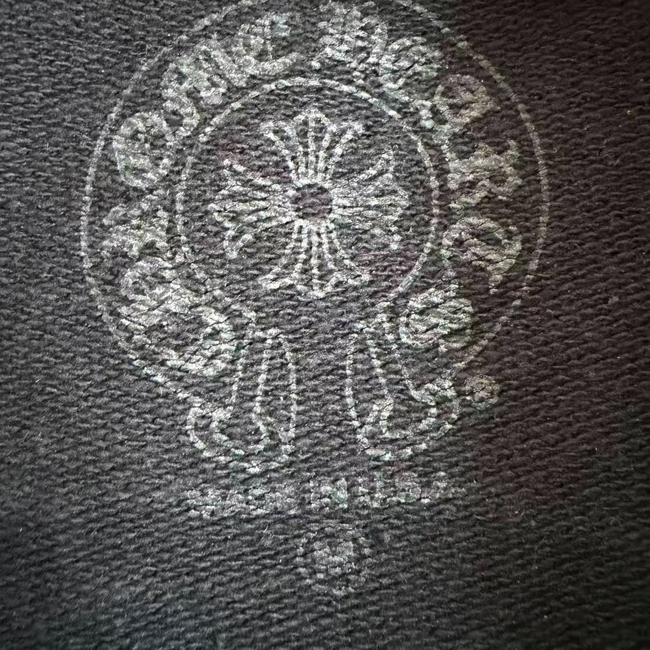 Chrome Hearts Black Monogram Hoodie — detail