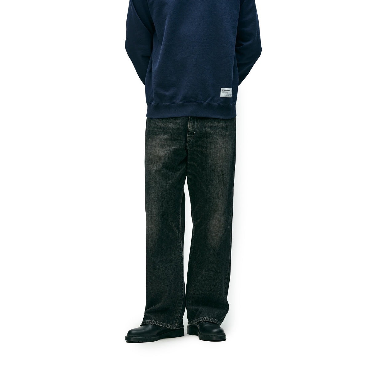 Neighborhood 24ss DP-Wide Jeans — back