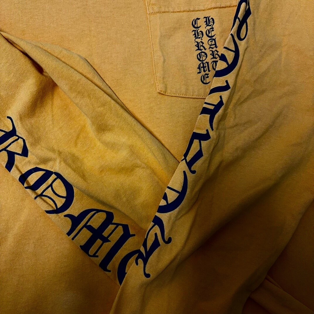 Chrome Hearts Yellow Long-Sleeve Tee — back