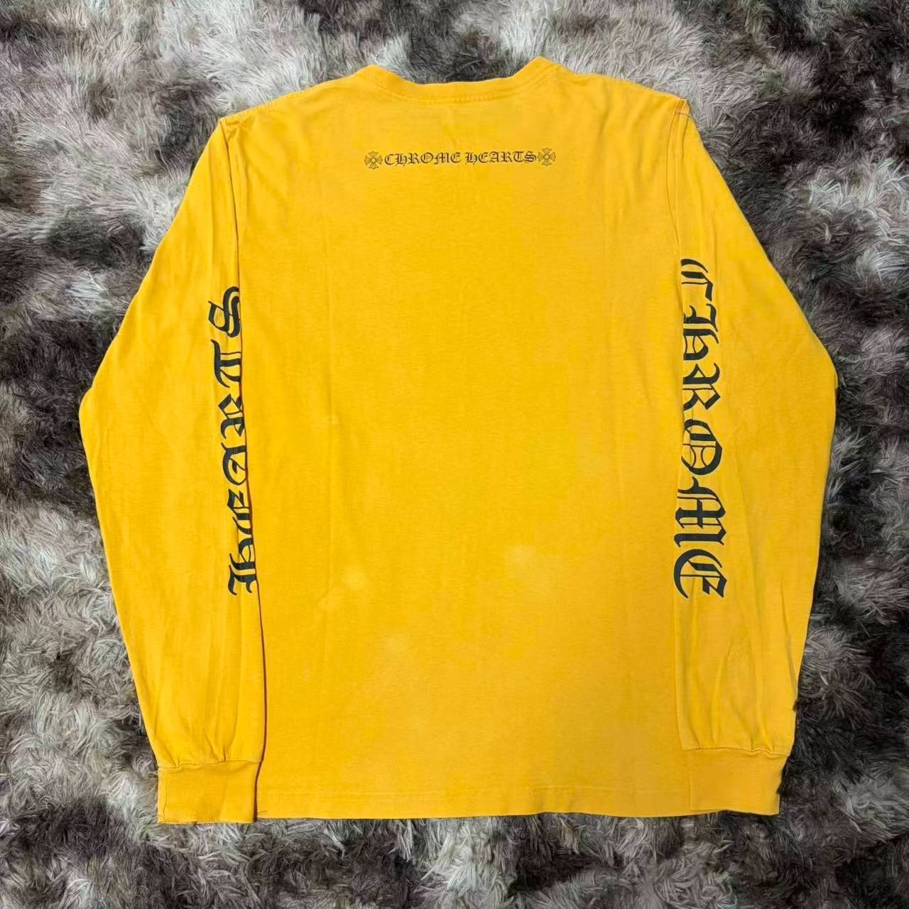 Chrome Hearts Yellow Long-Sleeve Tee — front