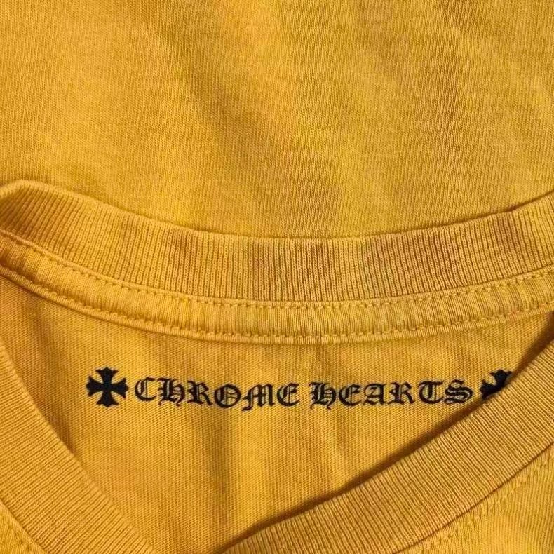 Chrome Hearts Yellow Long-Sleeve Tee — detail