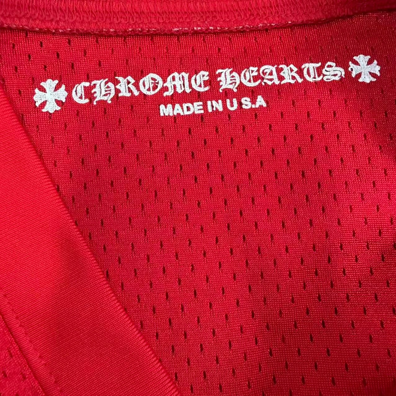 Chrome Hearts Mattyboy Red Hockey Jersey — detail