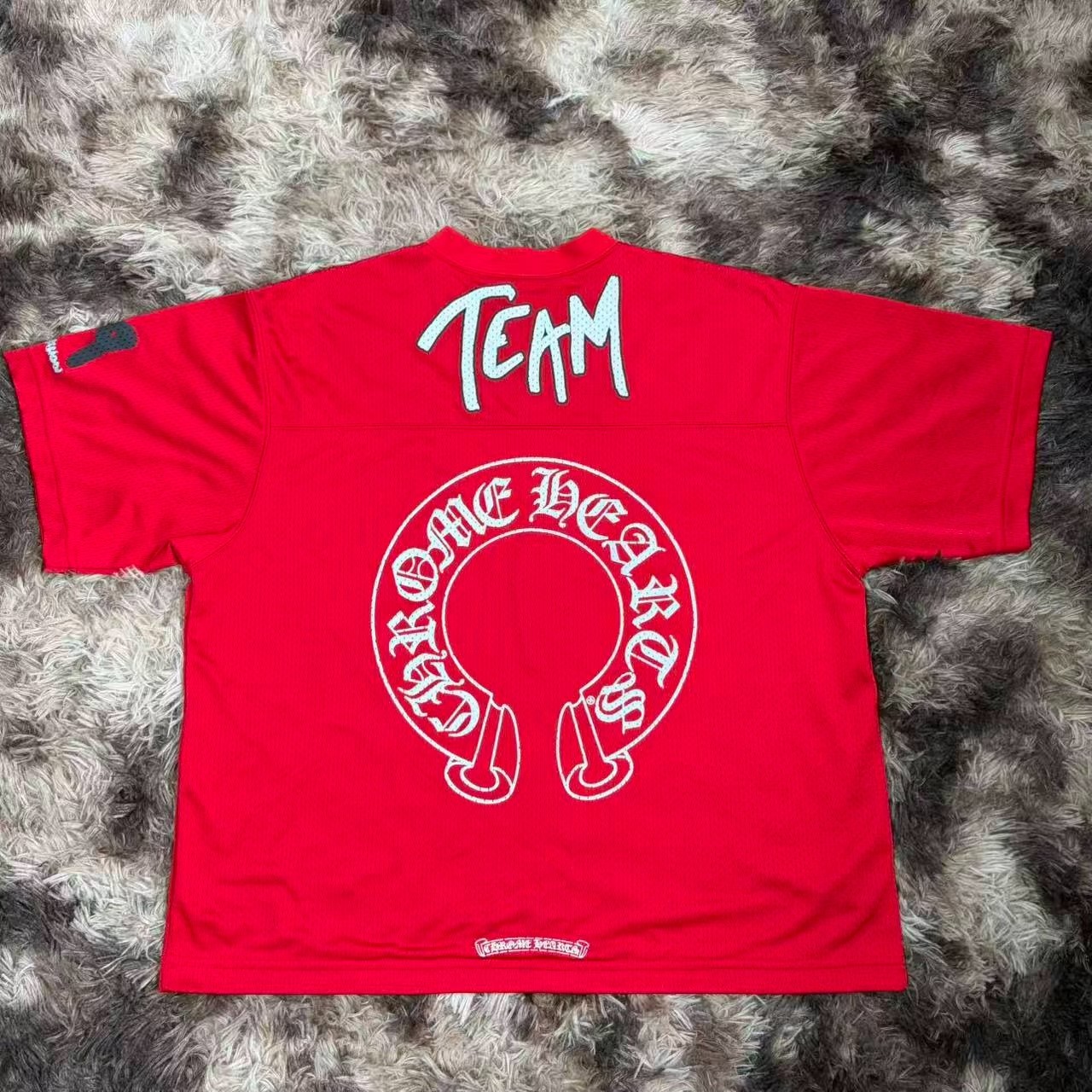 Chrome Hearts Mattyboy Red Hockey Jersey — front
