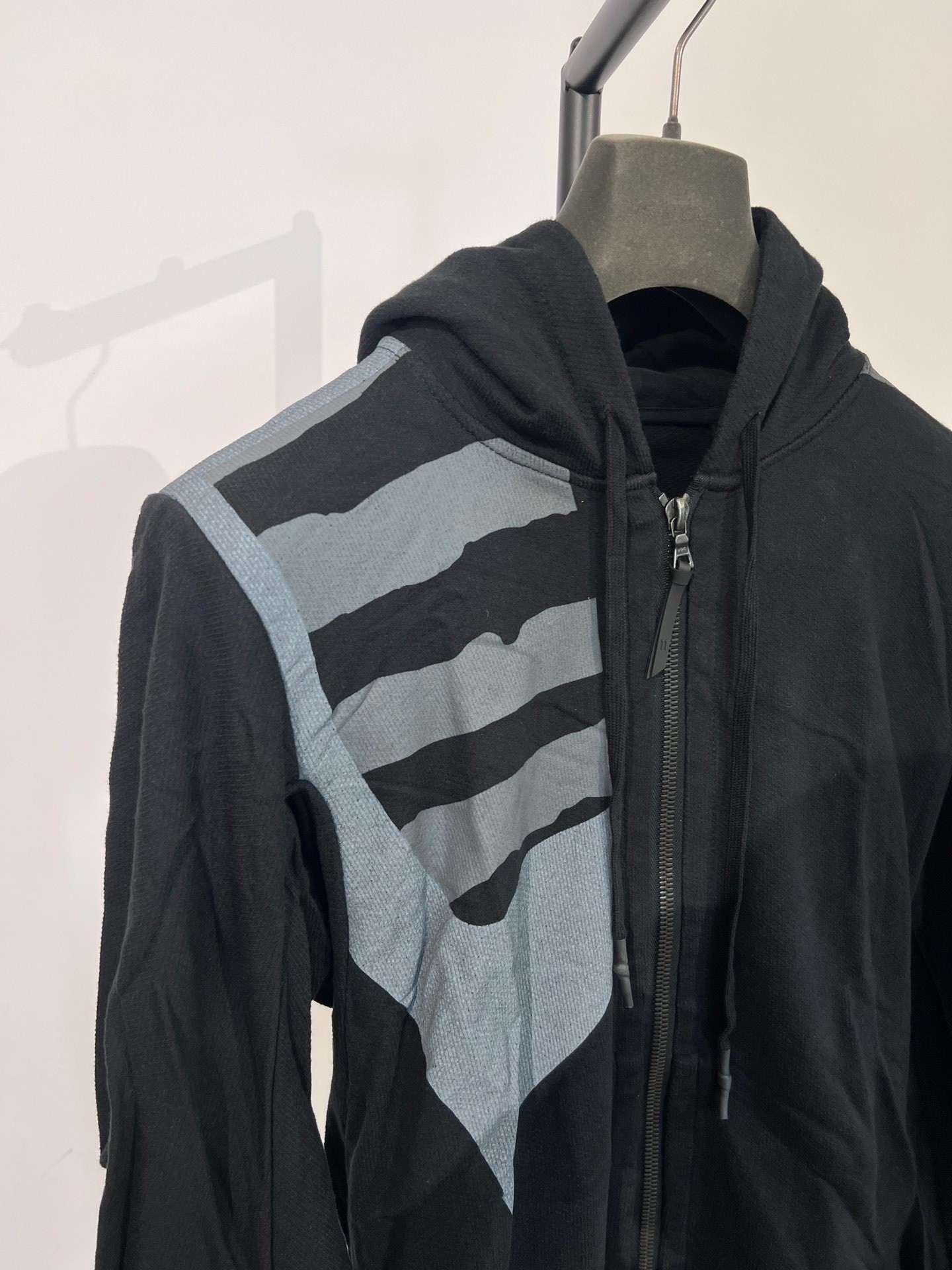 Boris Bidjan Saberi Hooded Zip Sweatshirt — back