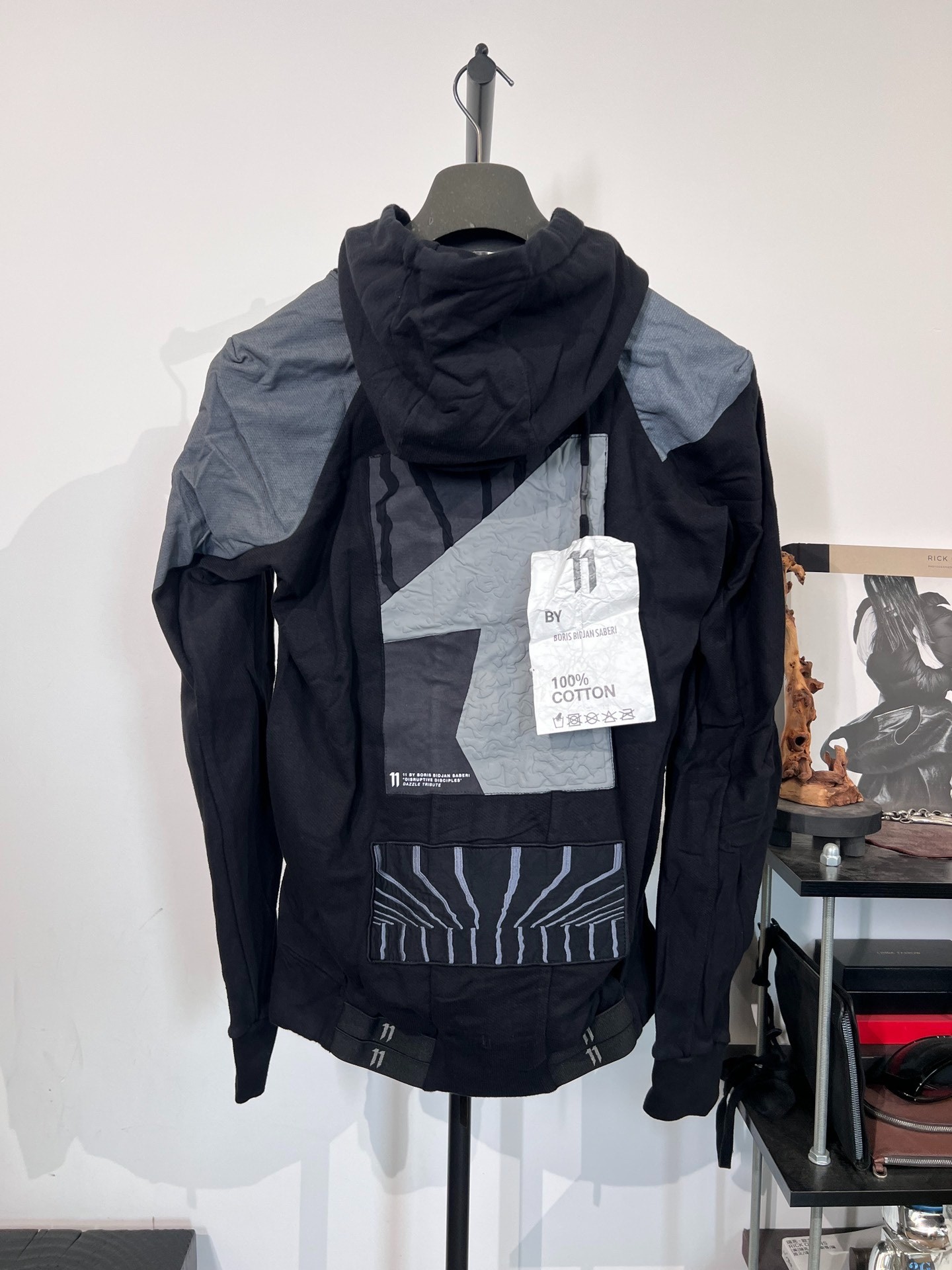 Boris Bidjan Saberi Hooded Zip Sweatshirt