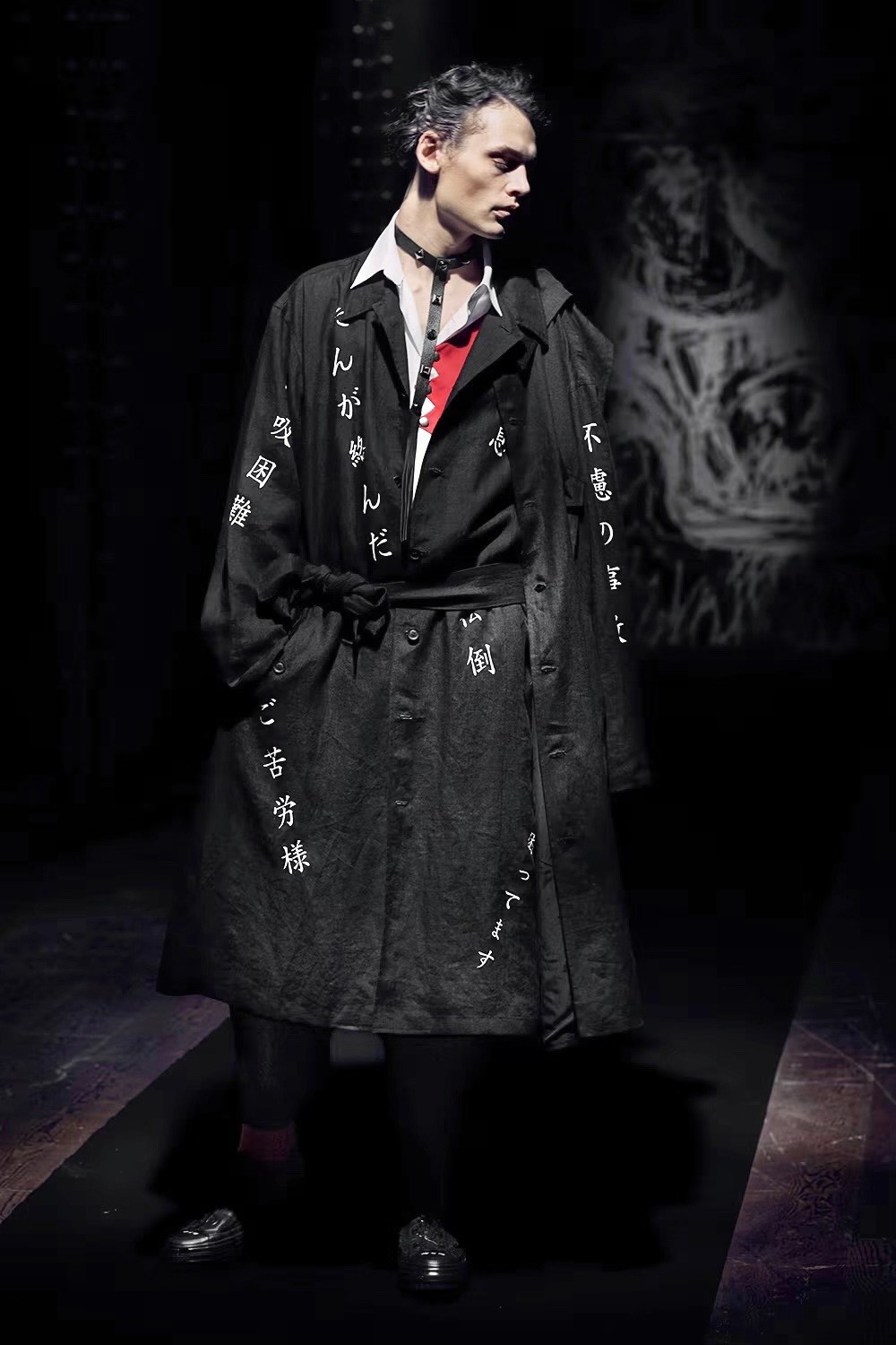 Yohji Yamamoto 21SS Linen Oversized Coat — front