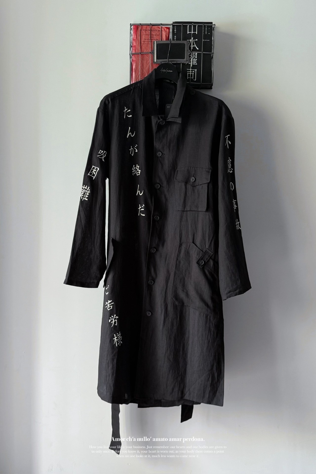 Yohji Yamamoto 21SS Linen Oversized Coat — back