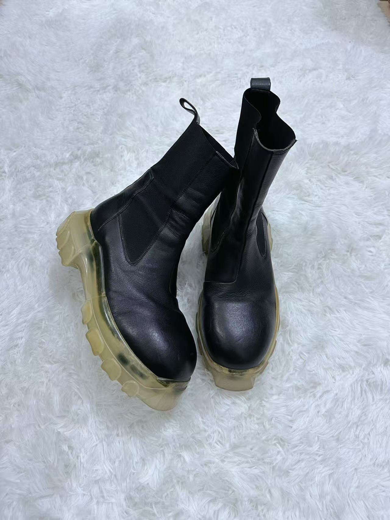 Rick Owens Octopus Sole Chelsea Boots — back