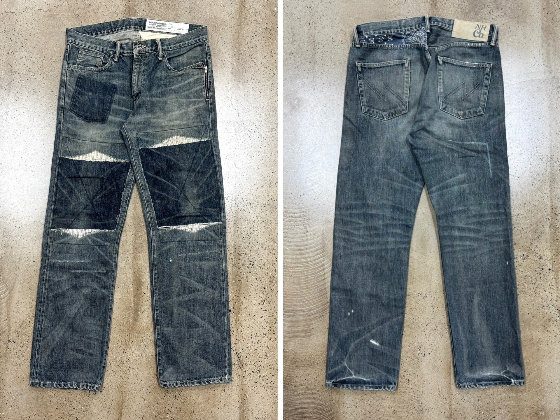 Neighborhood Mid Distressed Denim Jeans