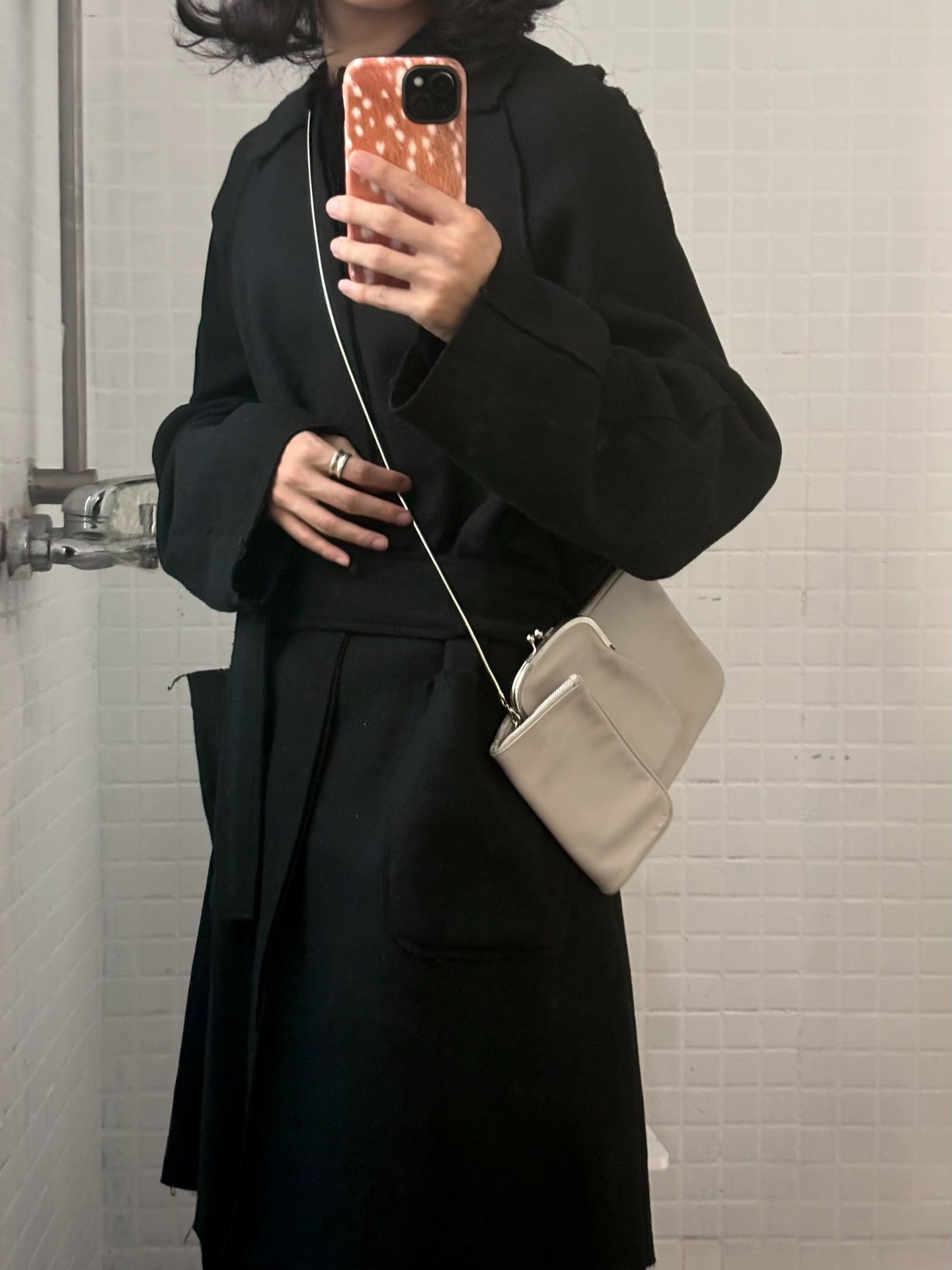 Margiela Deconstructed Chain Kiss-Lock Bag — front
