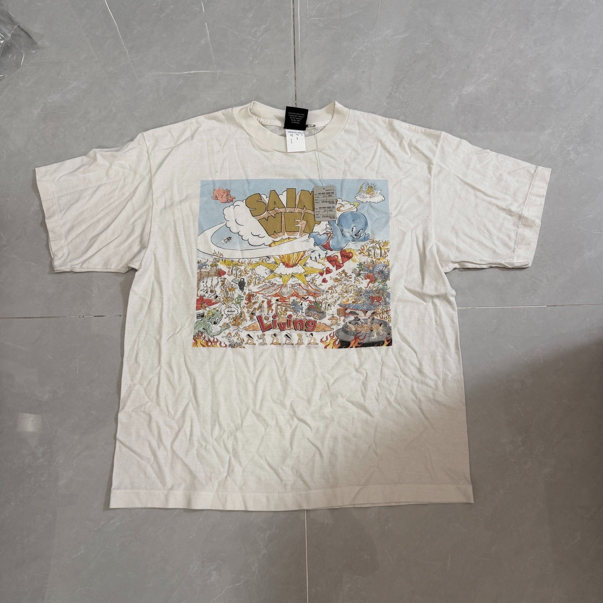 Saint Michael Comic Graphic Short Sleeve T-Shirt