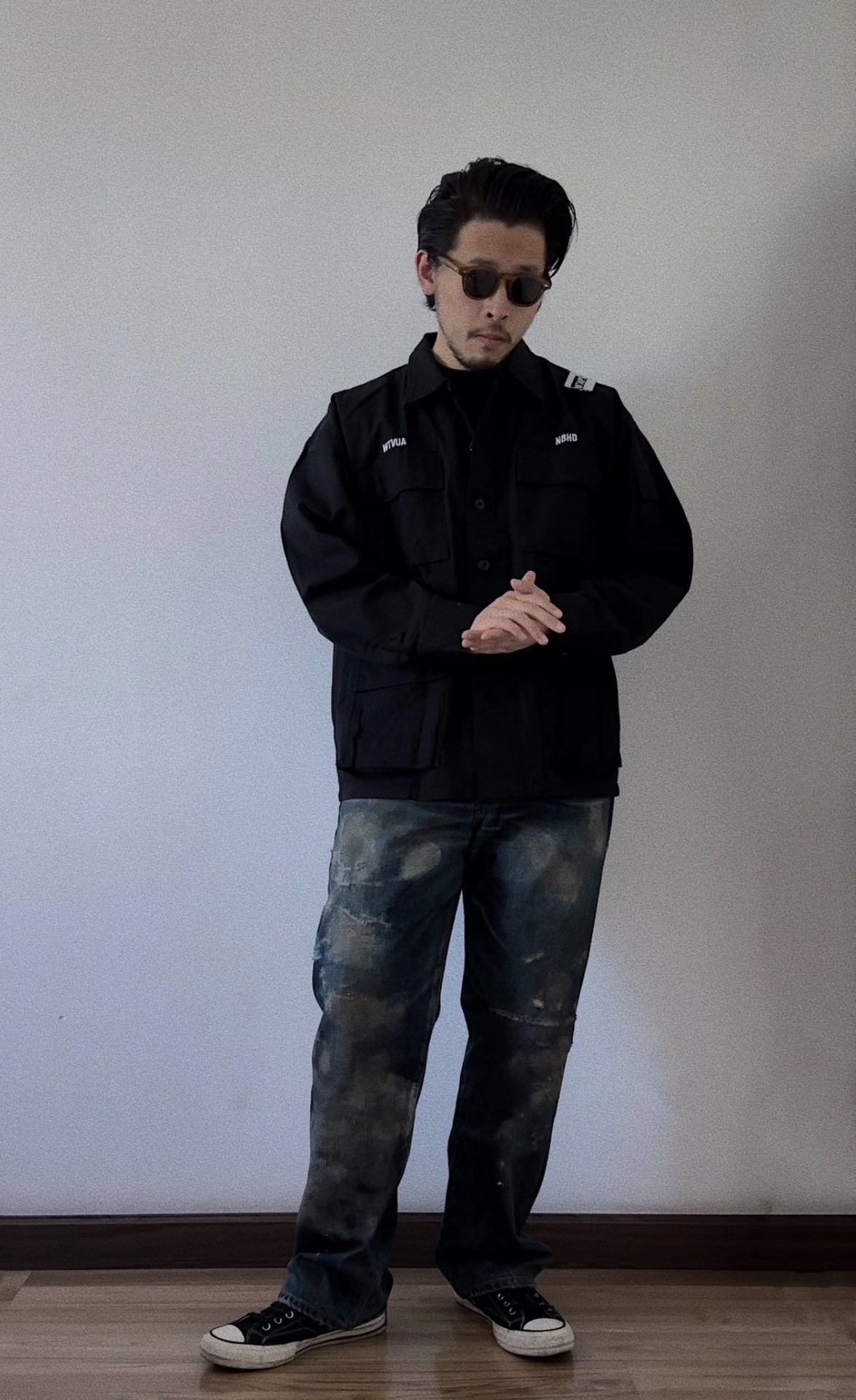 Neighborhood 24SS DP-WIDE Jeans — detail