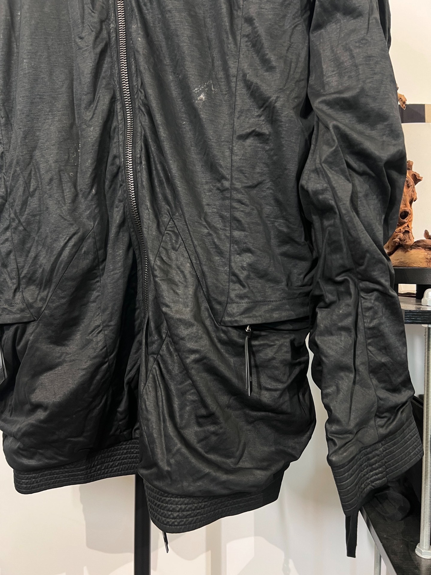 Boris Bidjan Saberi TRST1 Stand Collar Jacket — back