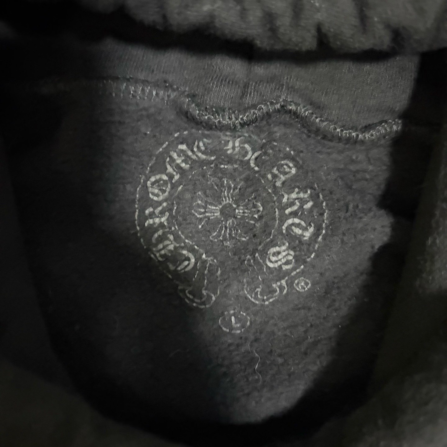 Chrome Hearts Black Pullover Hoodie — detail