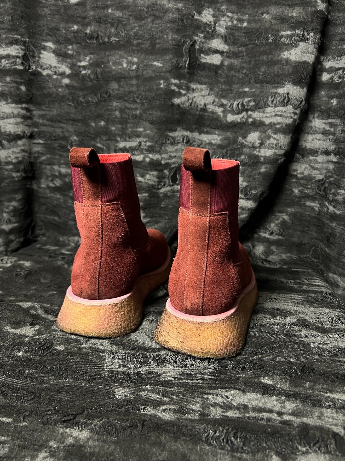 Rick Owens 19FW Thick Sole Chelsea Boots — back