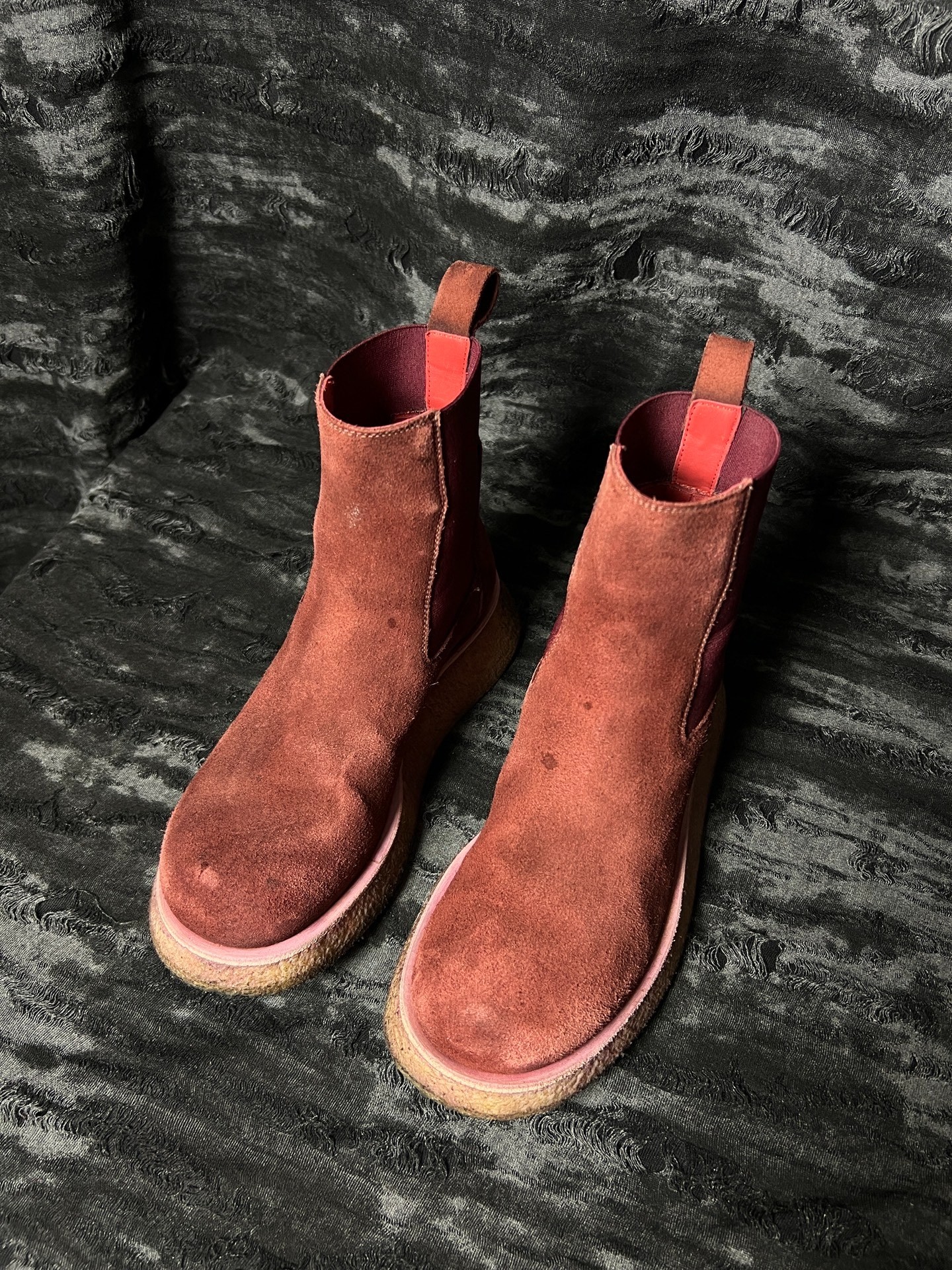 Rick Owens 19FW Thick Sole Chelsea Boots — front