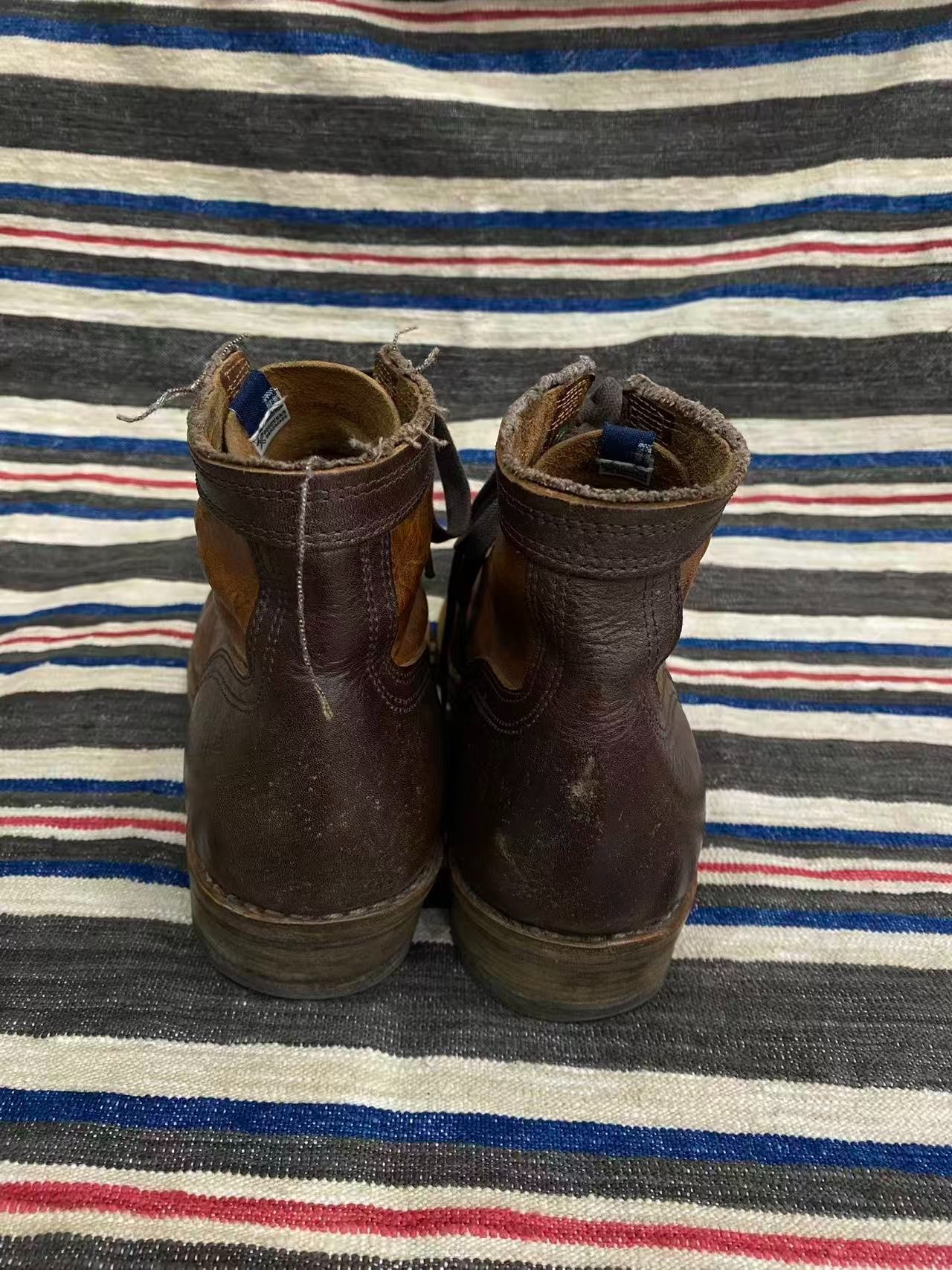 VISVIM 19AW ICT Mud Dyed Boots — detail
