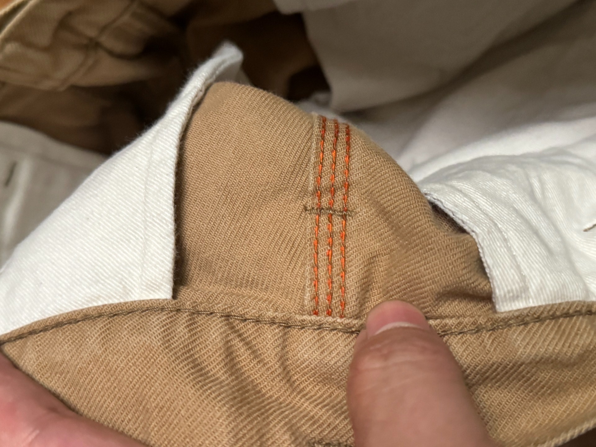 Iron Heart Double-Knee Khaki Work Pants W29 — label