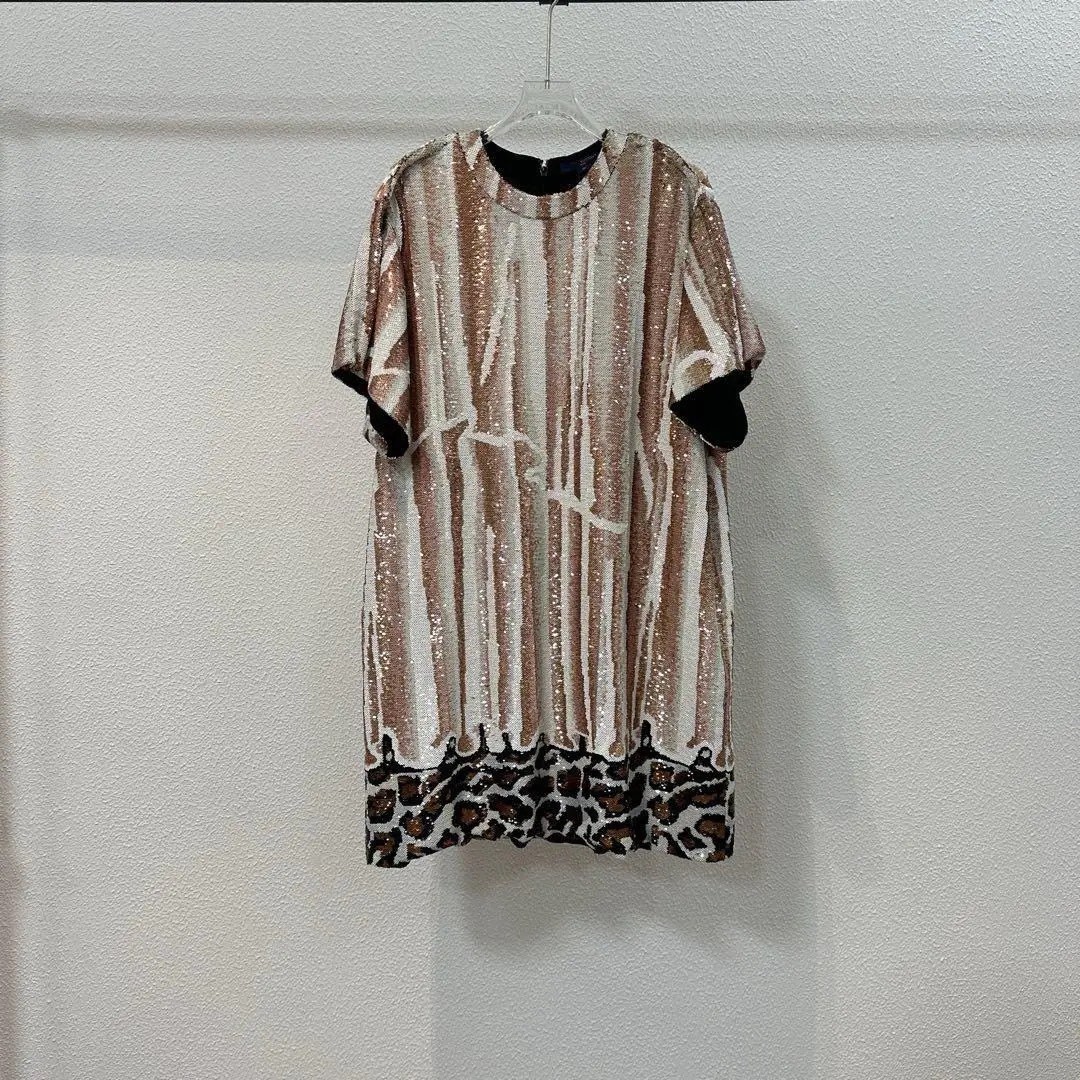 Louis Vuitton Sequined Short Straight Dress