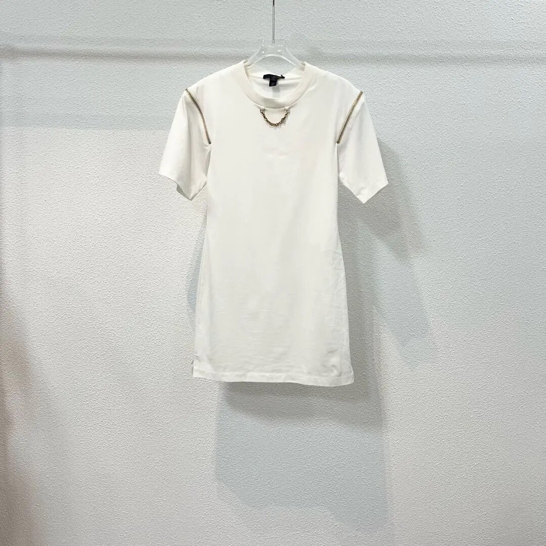 Louis Vuitton White Chain Dress