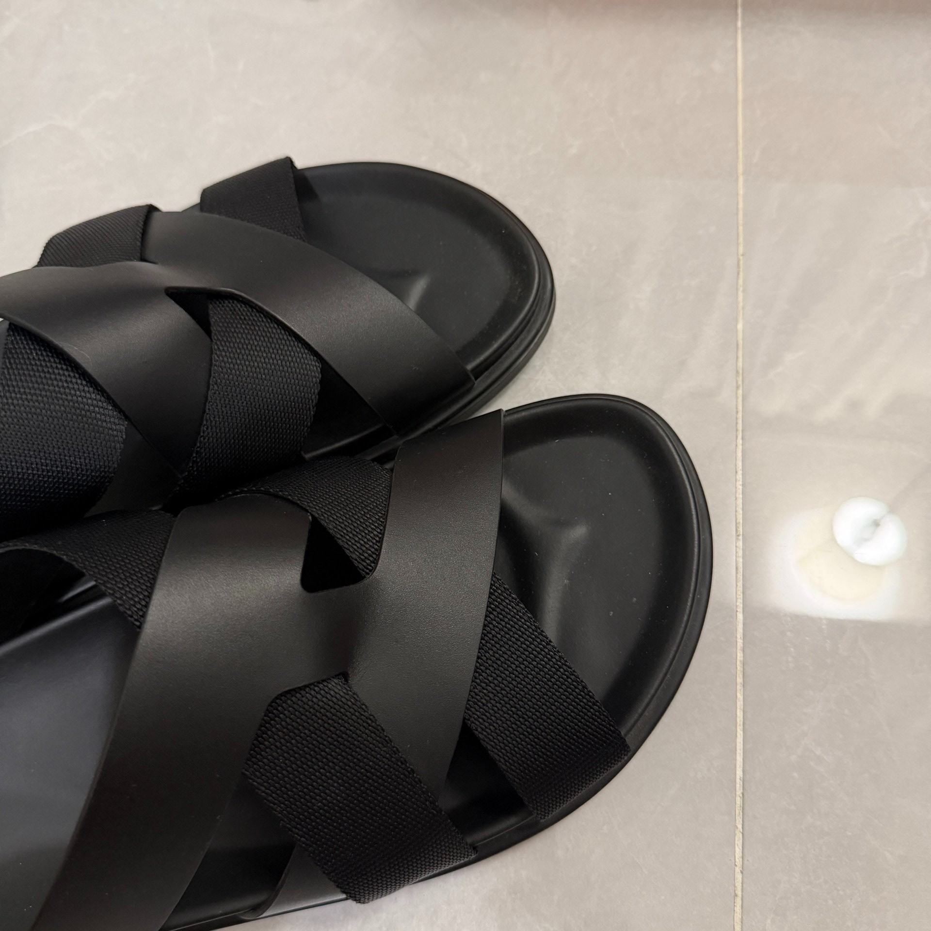 Hermes Kazimir Slide Sandals — back