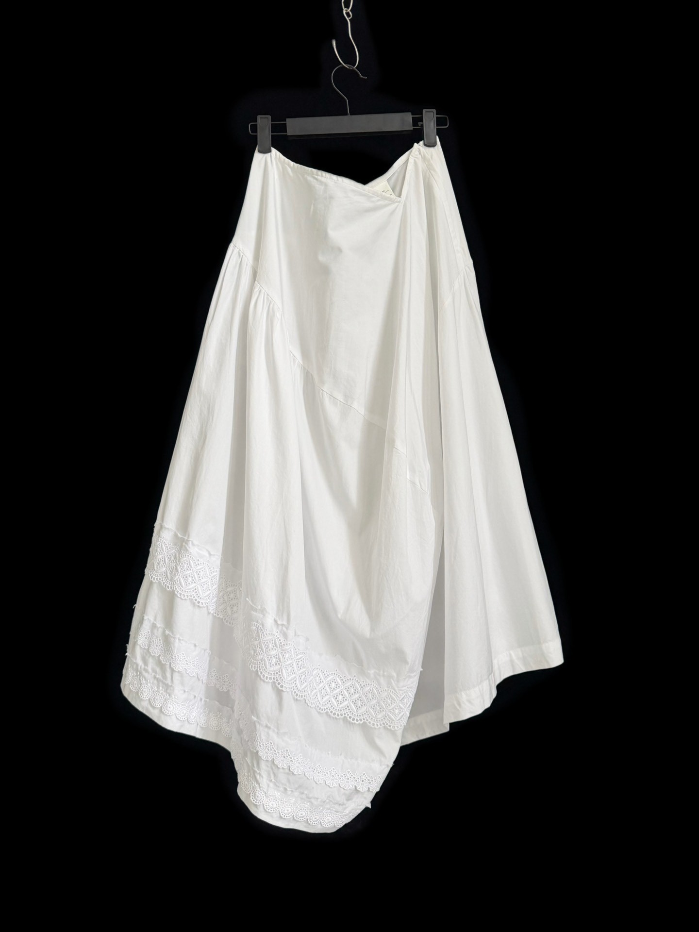 Comme des Garcons 1998 Asymmetric Cotton Skirt — back
