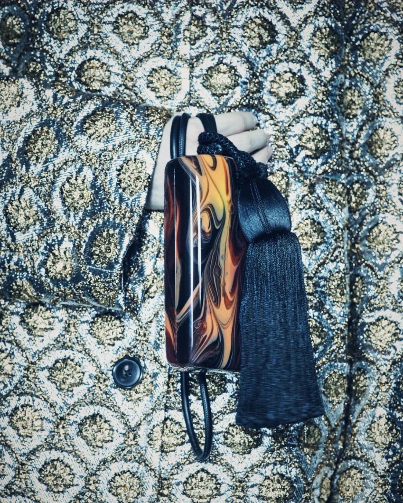 Dries Van Noten Baroque Jacquard Skirt — front