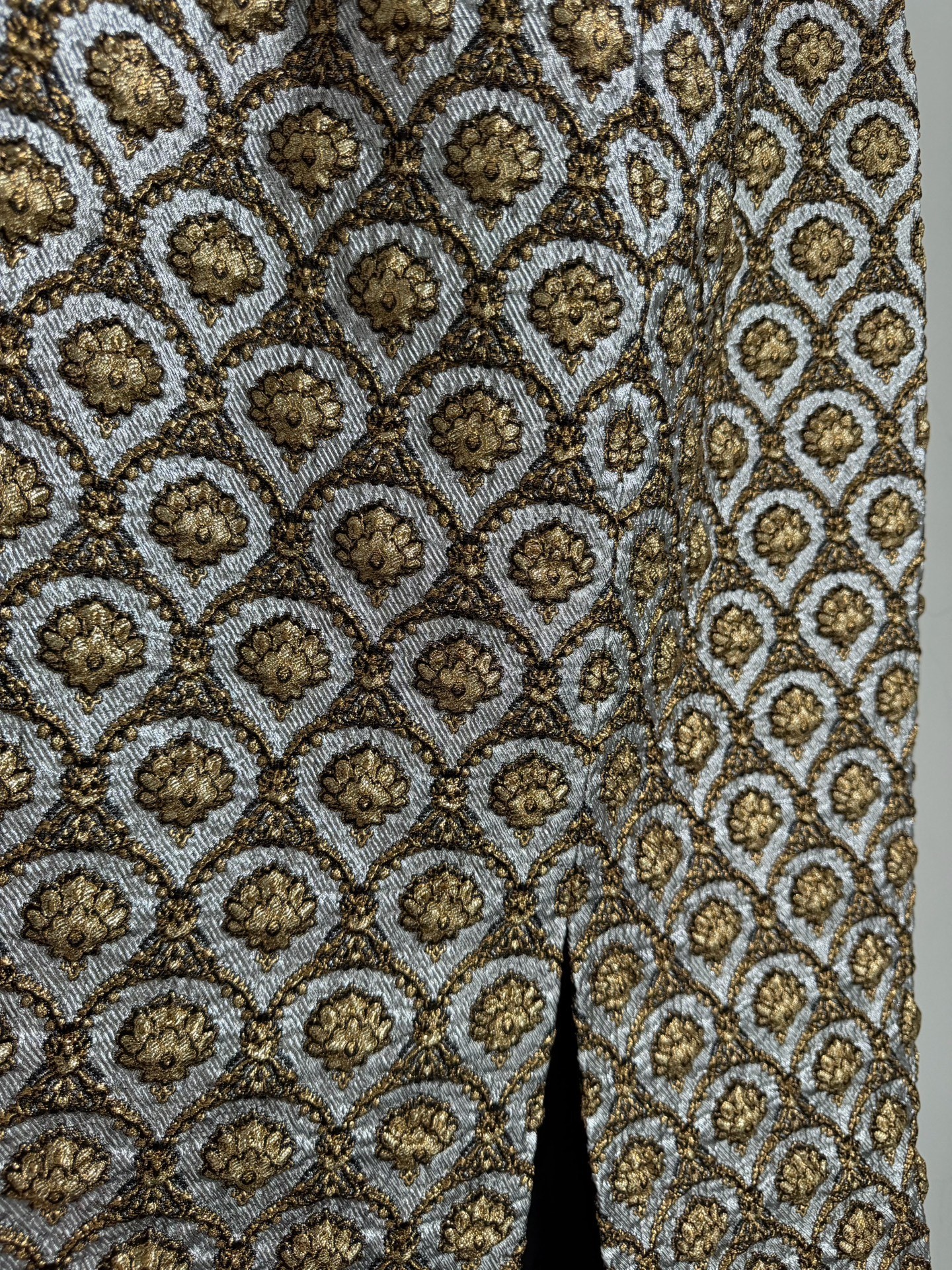 Dries Van Noten Baroque Jacquard Skirt — back