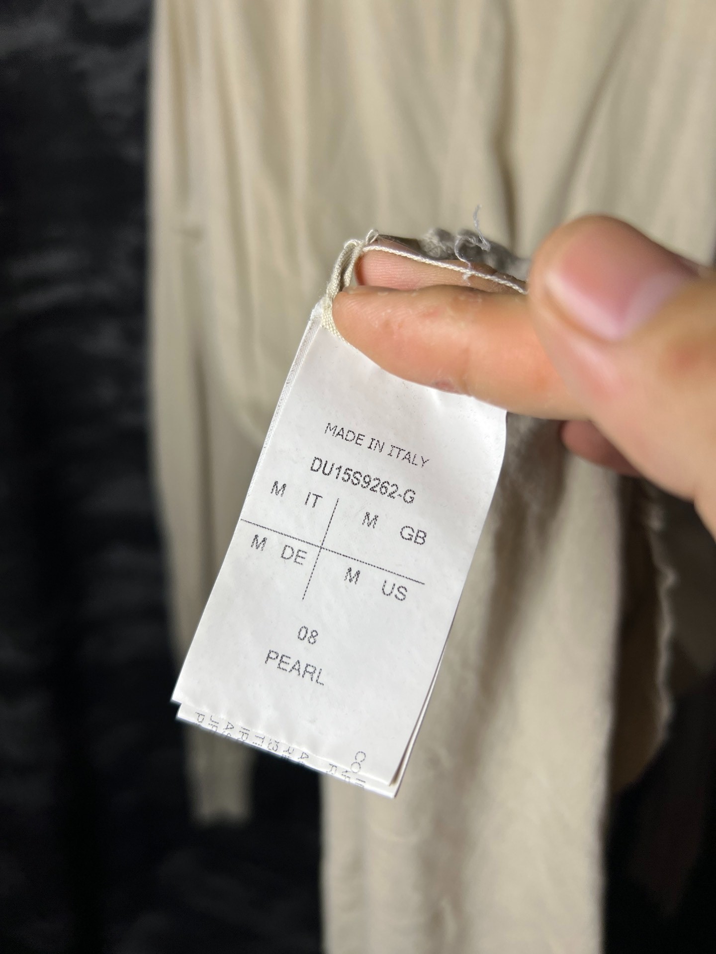 Rick Owens DRKSHDW Pearl Long-Sleeve Tee — label