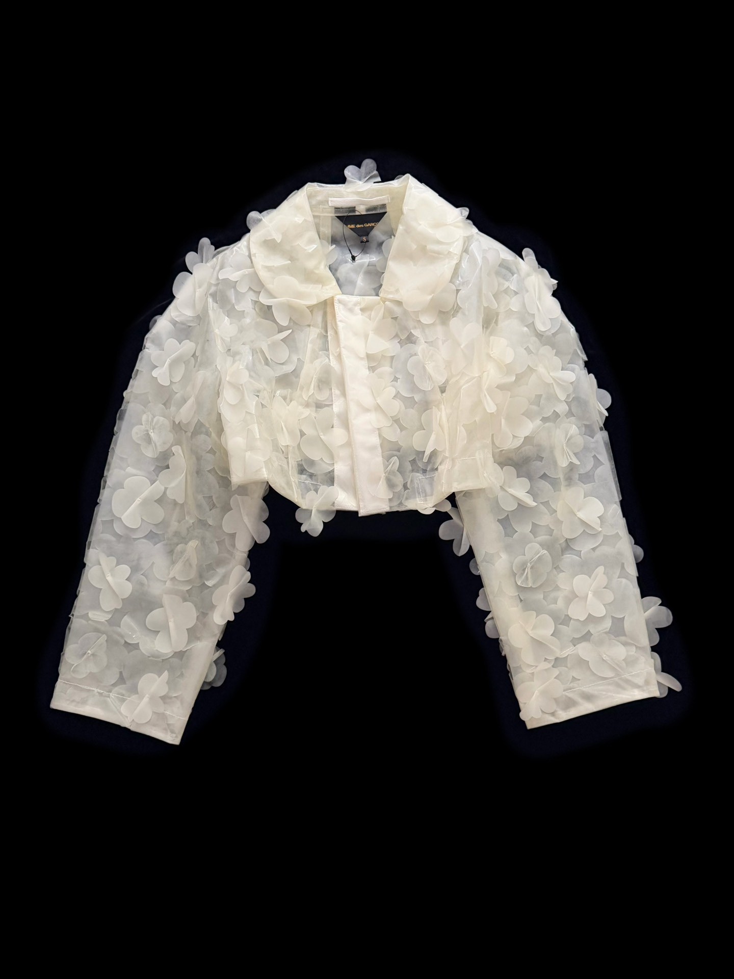 Comme des Garcons 3D Floral PVC Crop Top