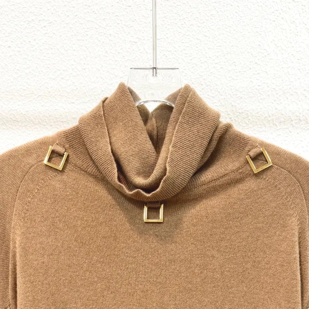 LV Women’s Camel-Brown Cashmere Sweater — front