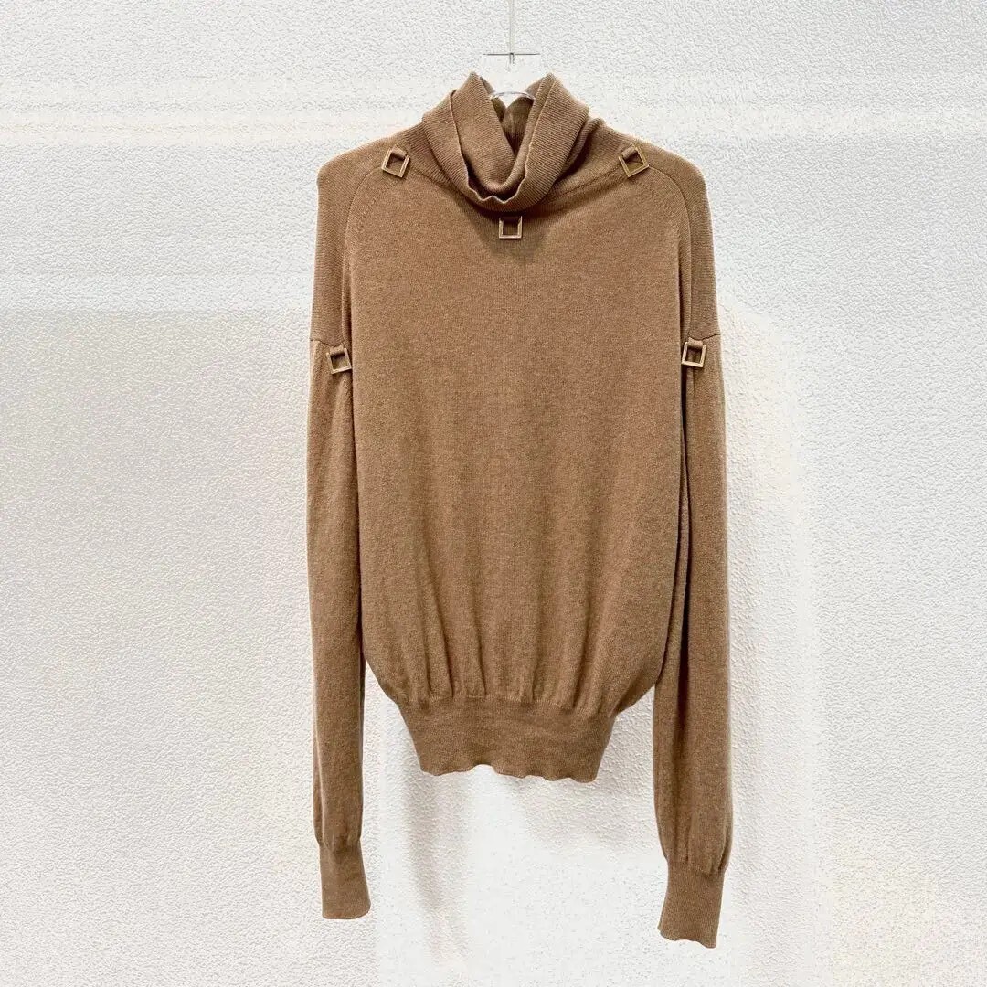 LV Women’s Camel-Brown Cashmere Sweater