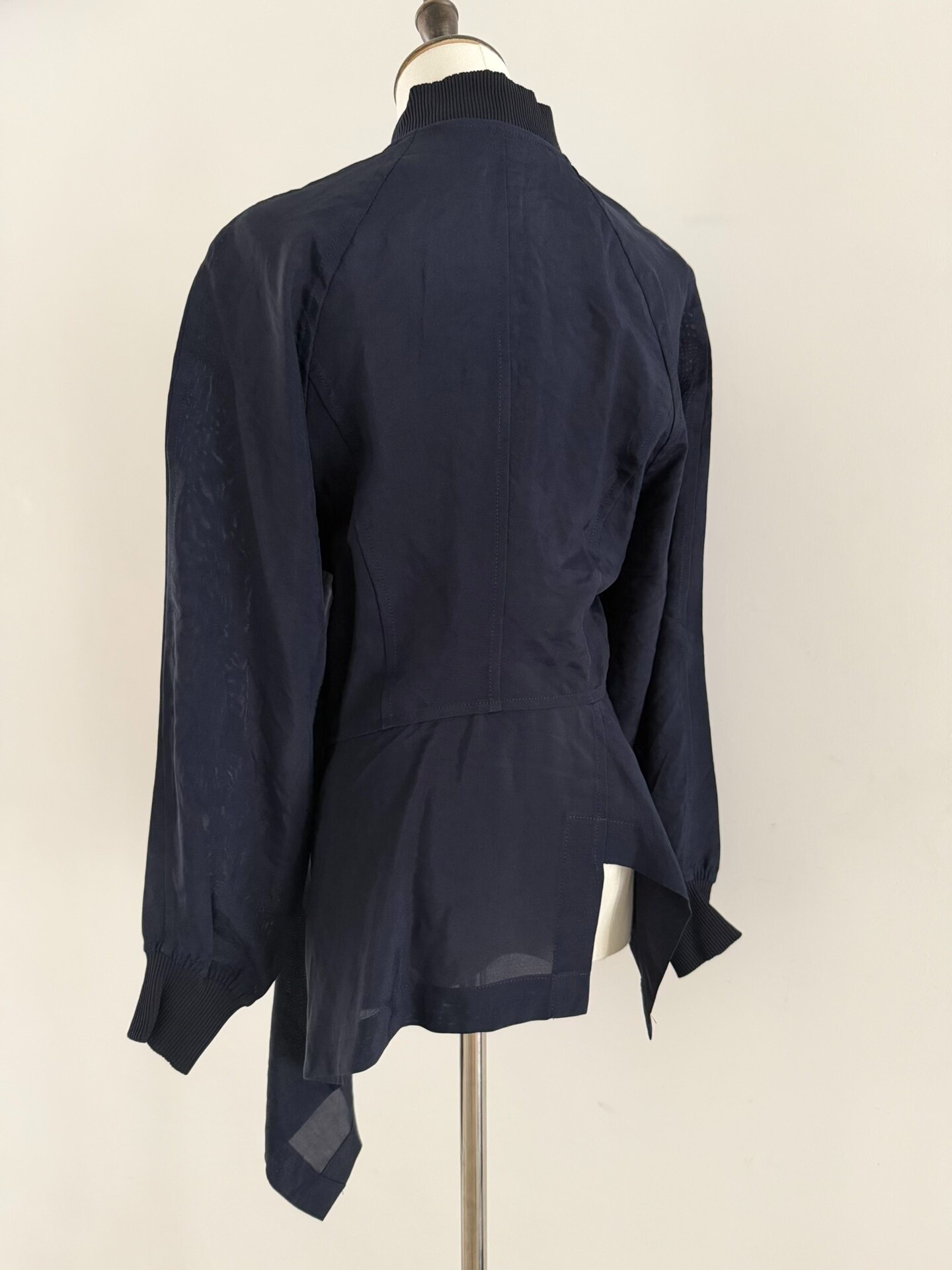 Comme des Garcons 80s Asymmetric Zip Jacket — front