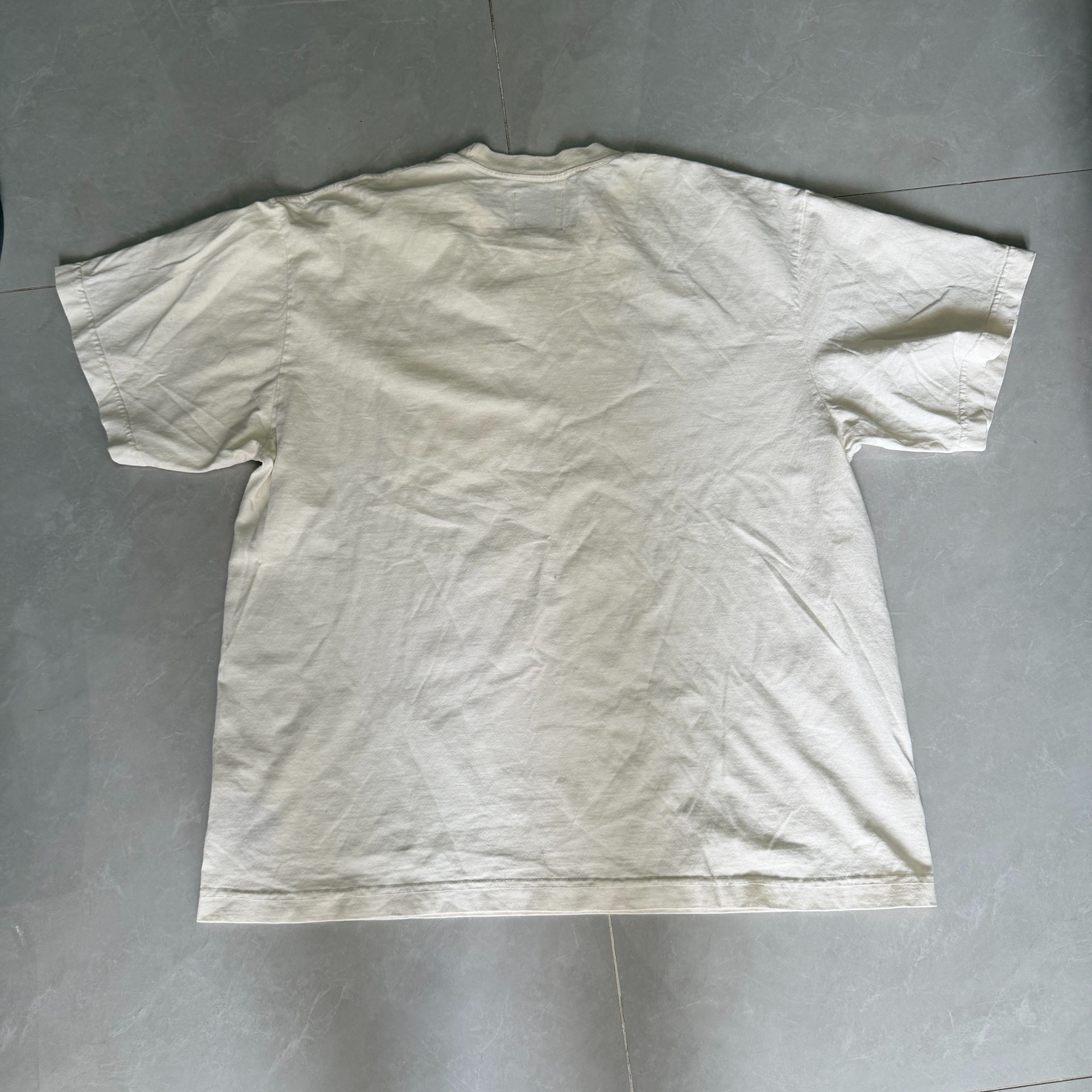 Gallery Dept White Blue Pocket Tee — front