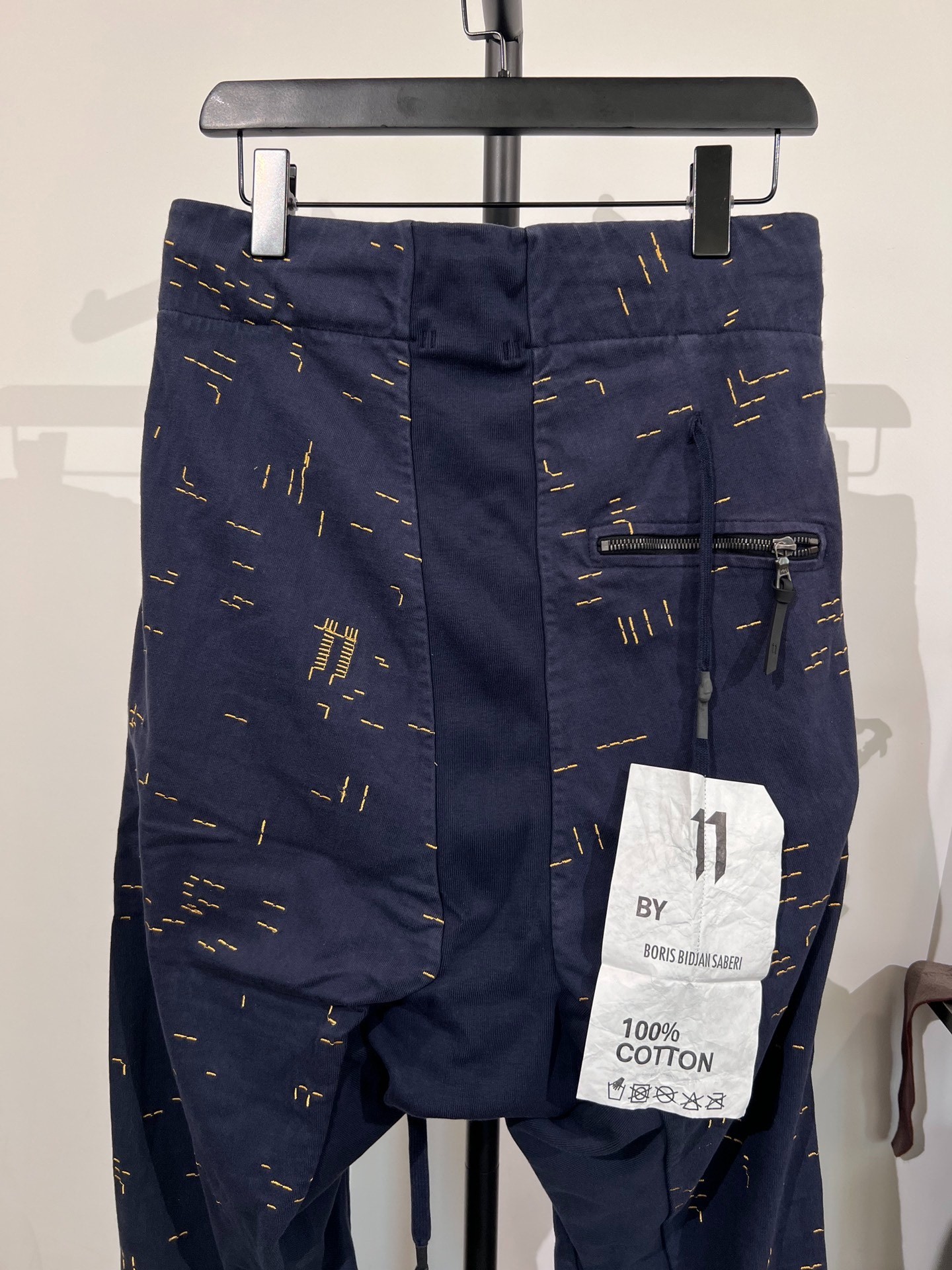 Boris Bidjan Saberi P13 Navy Sweatpants — back