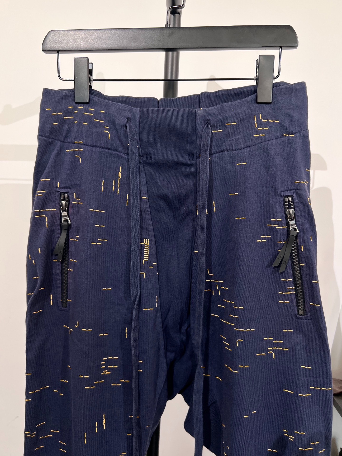Boris Bidjan Saberi P13 Navy Sweatpants — detail