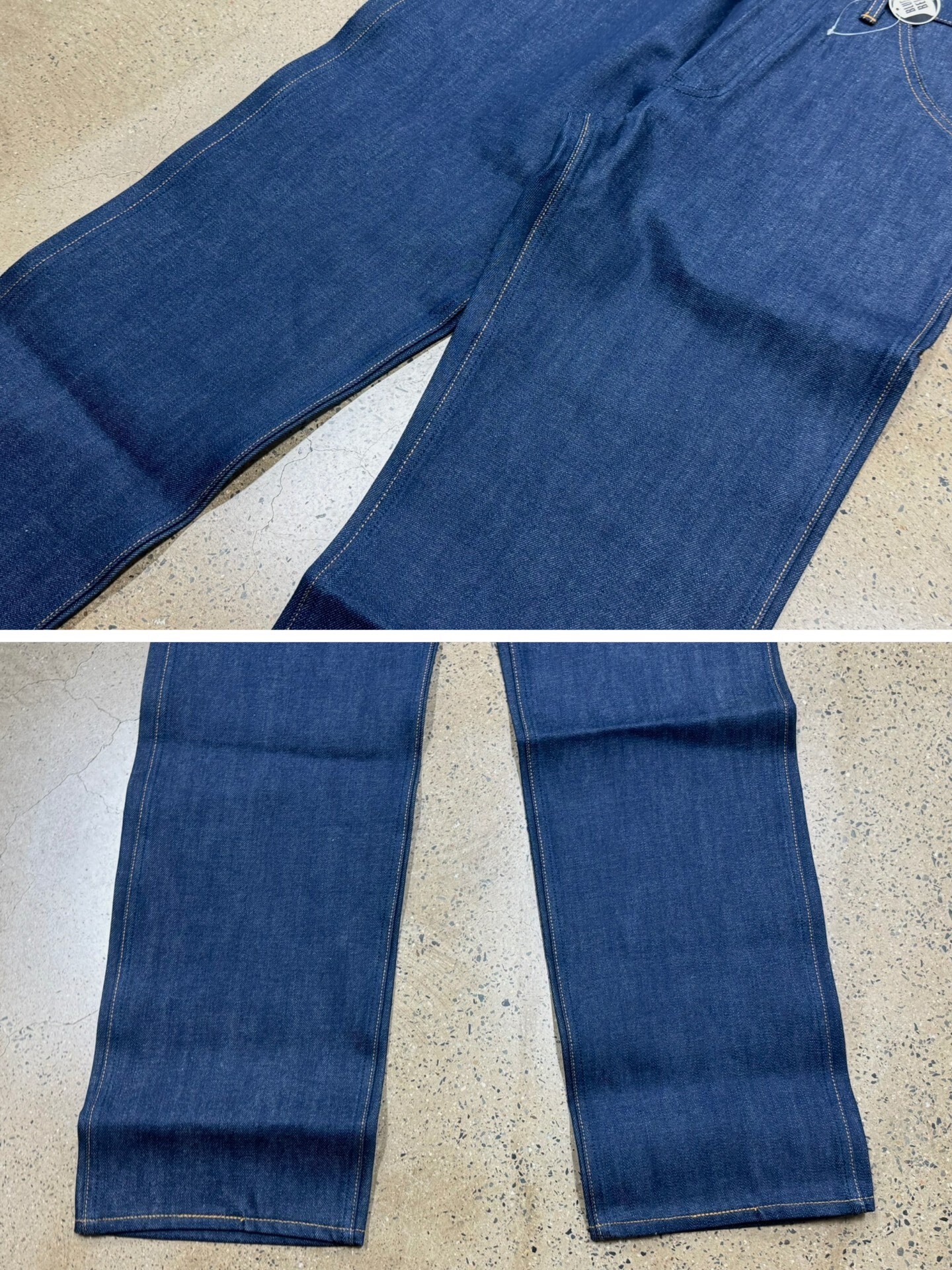 Wrangler 11MWZ Raw Denim Jeans — label
