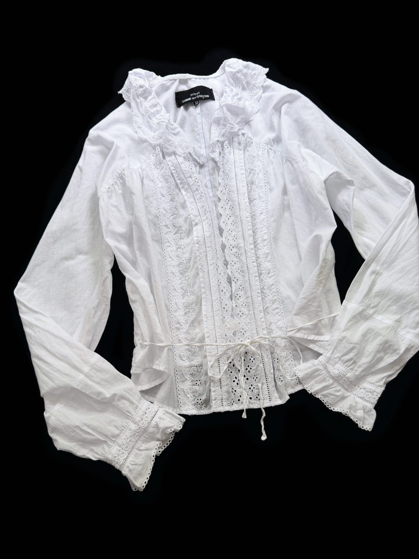 Comme des Garcons Tricot Lace Blouse — front