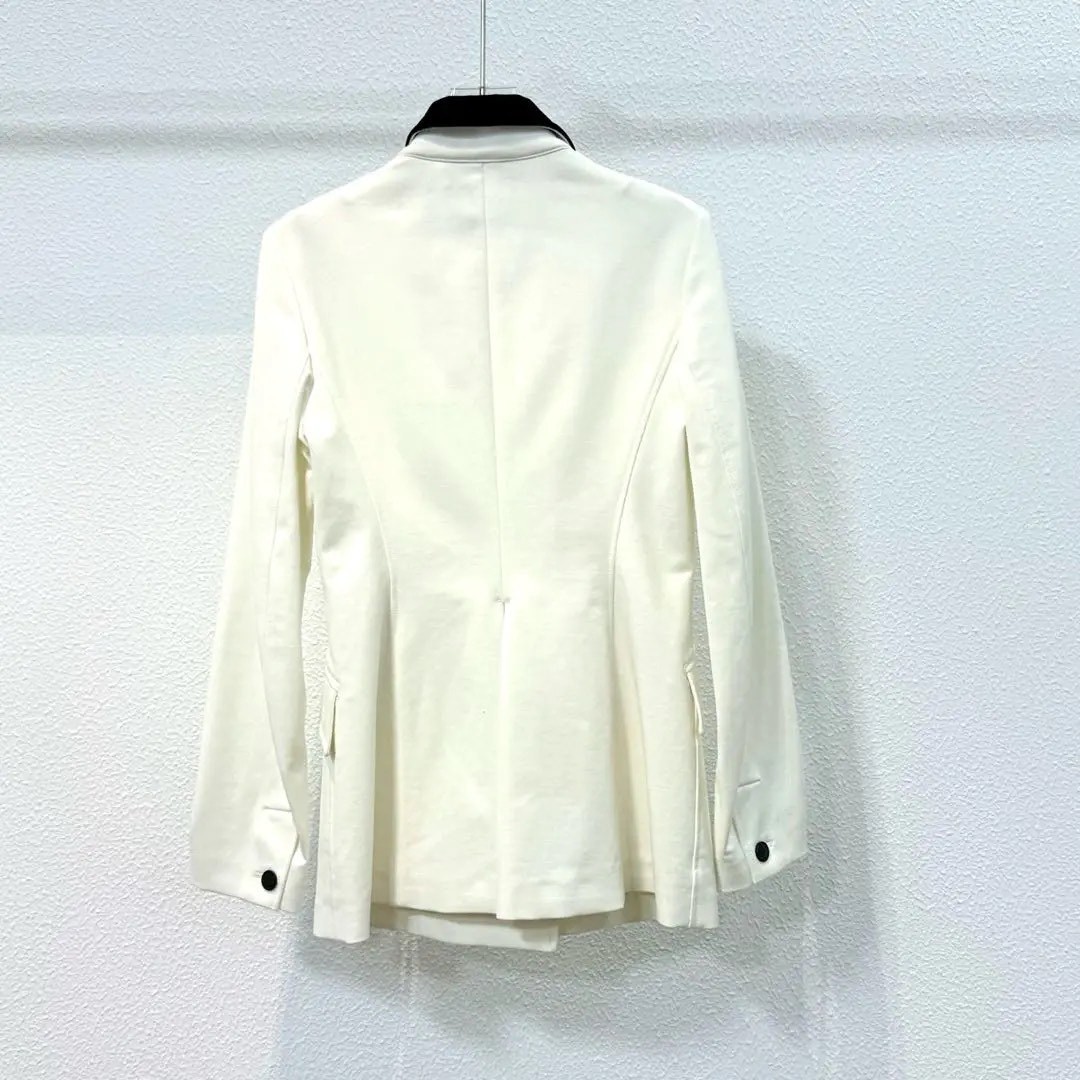 Dior Double-Breasted Bee Embroidered Blazer — detail