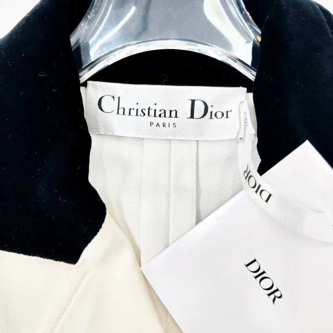 Dior Double-Breasted Bee Embroidered Blazer — back