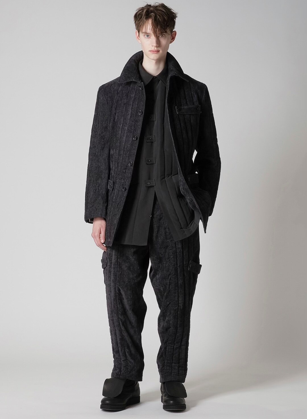 Yohji Yamamoto 25AW Velvet Coat — label