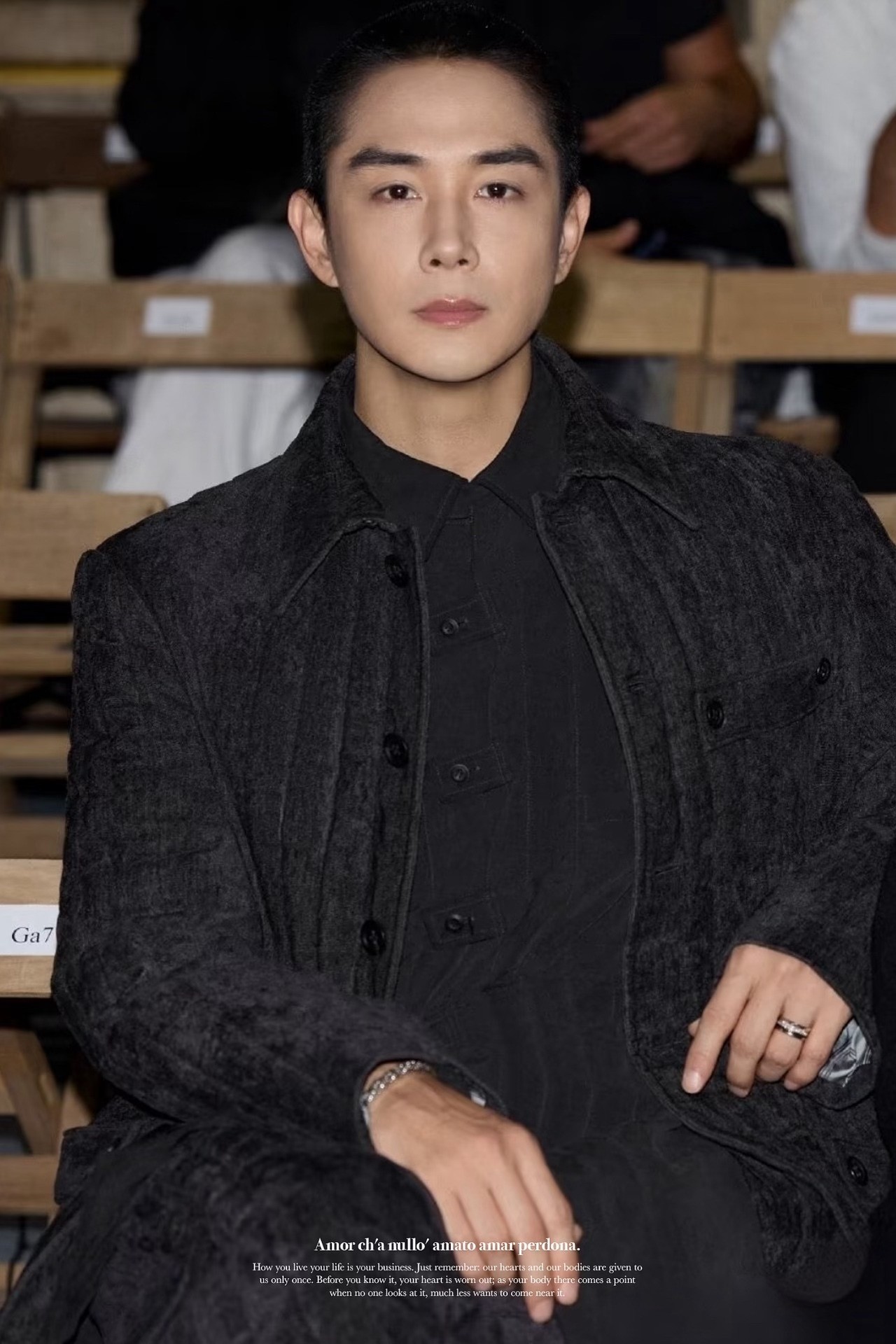Yohji Yamamoto 25AW Velvet Coat — detail