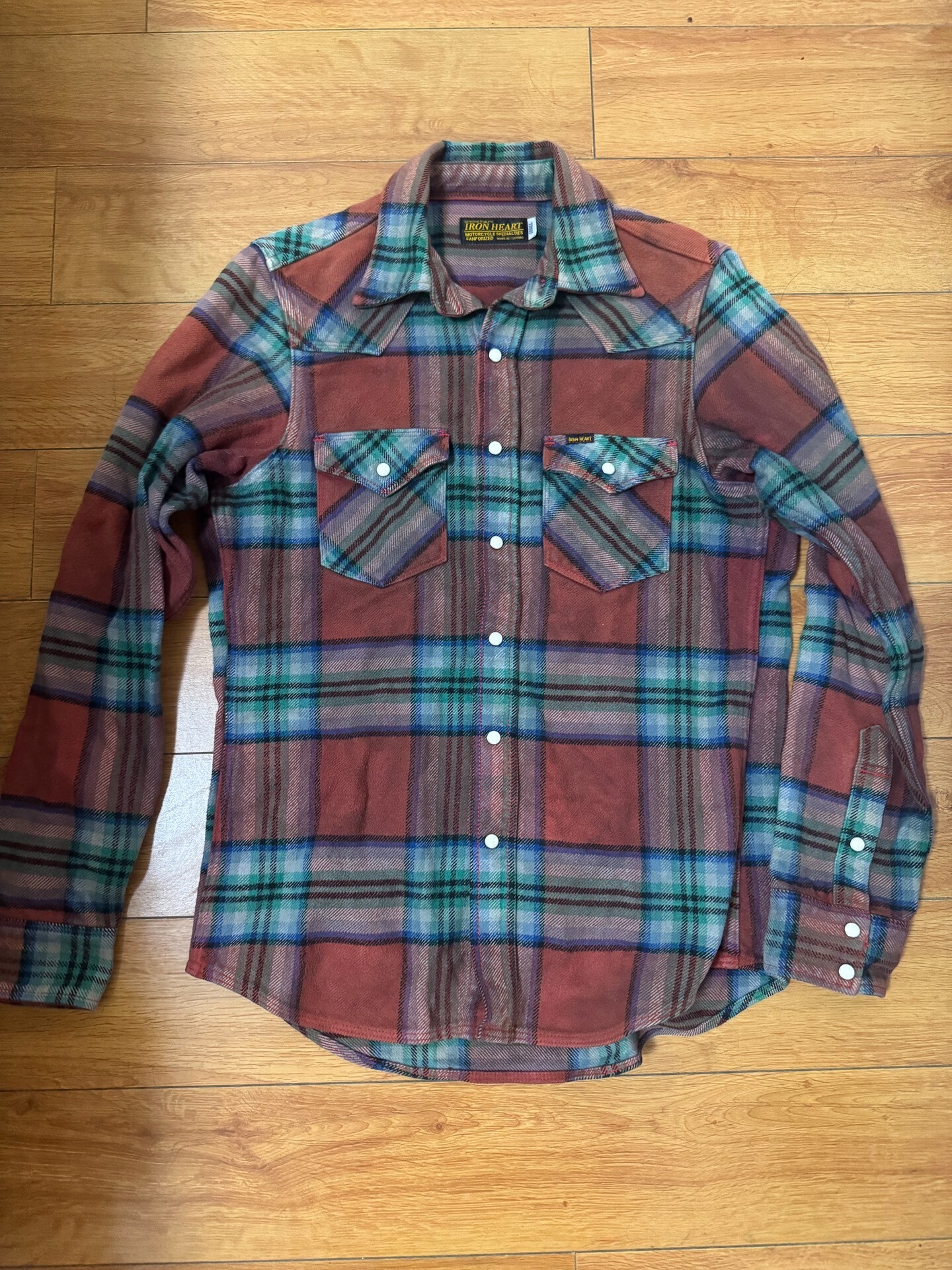 Iron Heart Plaid Flannel Shirt