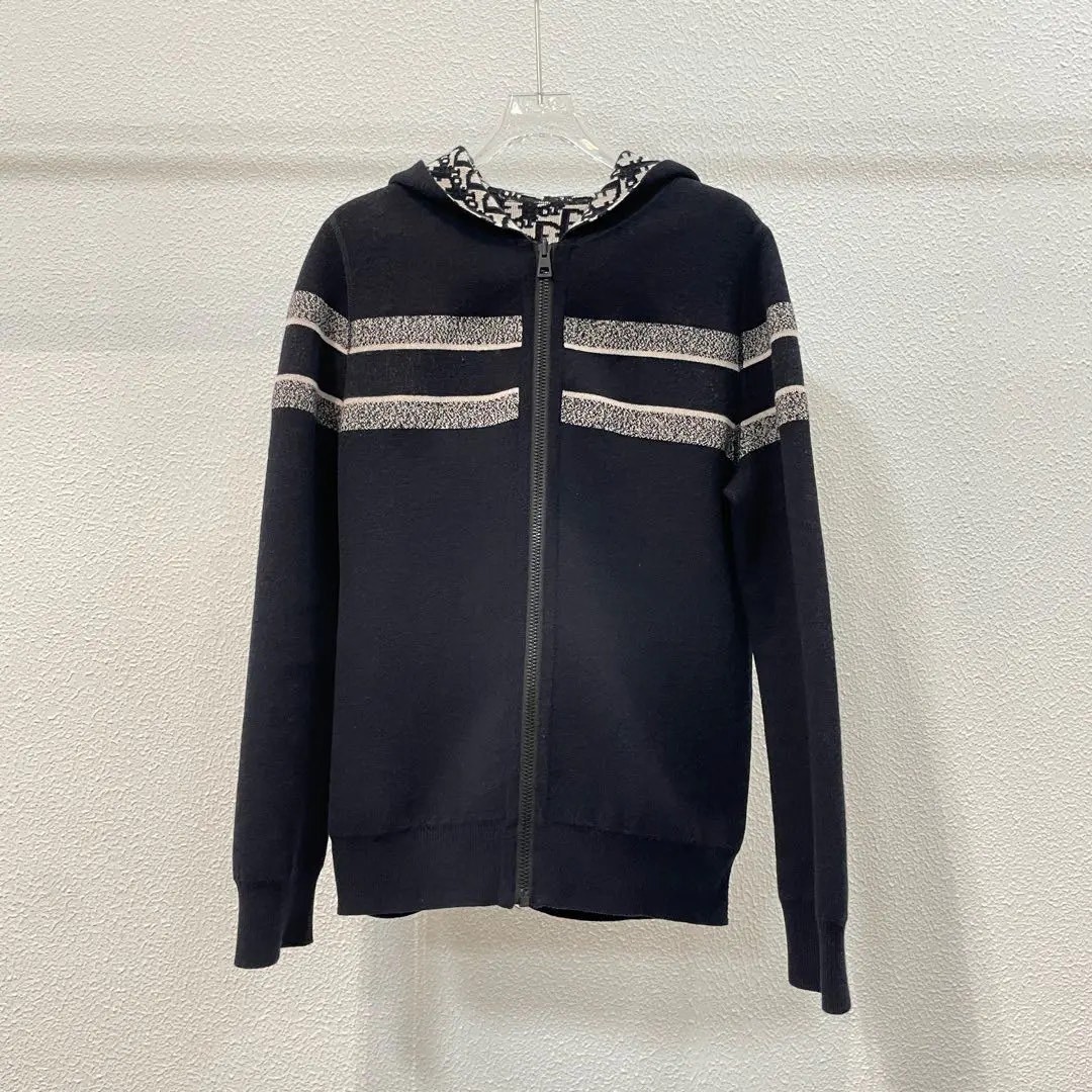 Dior Oblique Reversible Knit Hooded Jacket