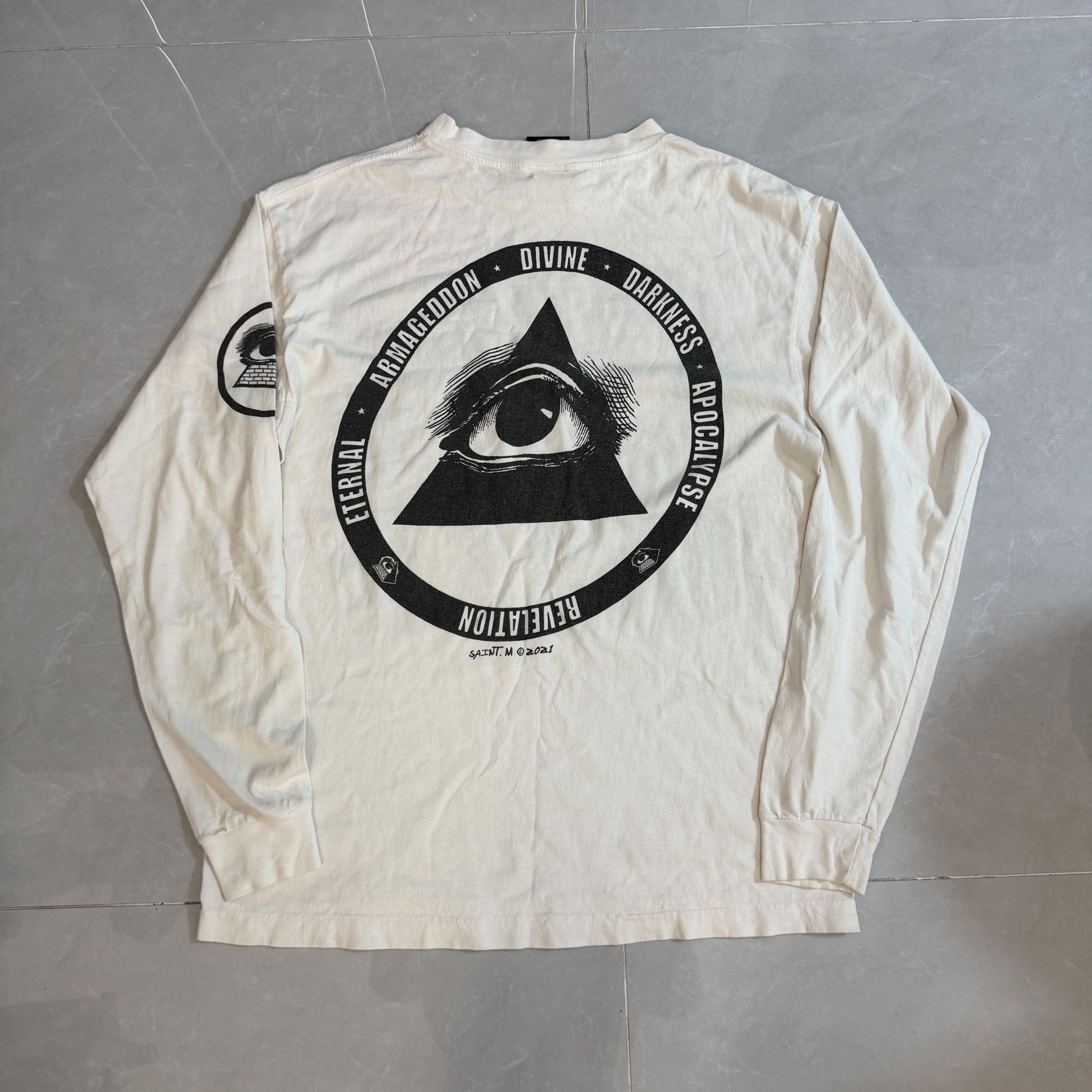 Saint Michael x KLF Collab Washed Long Sleeve — front