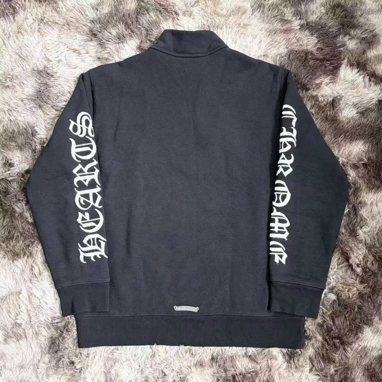 Chrome Hearts Half-Zip Embroidery Sweatshirt — front
